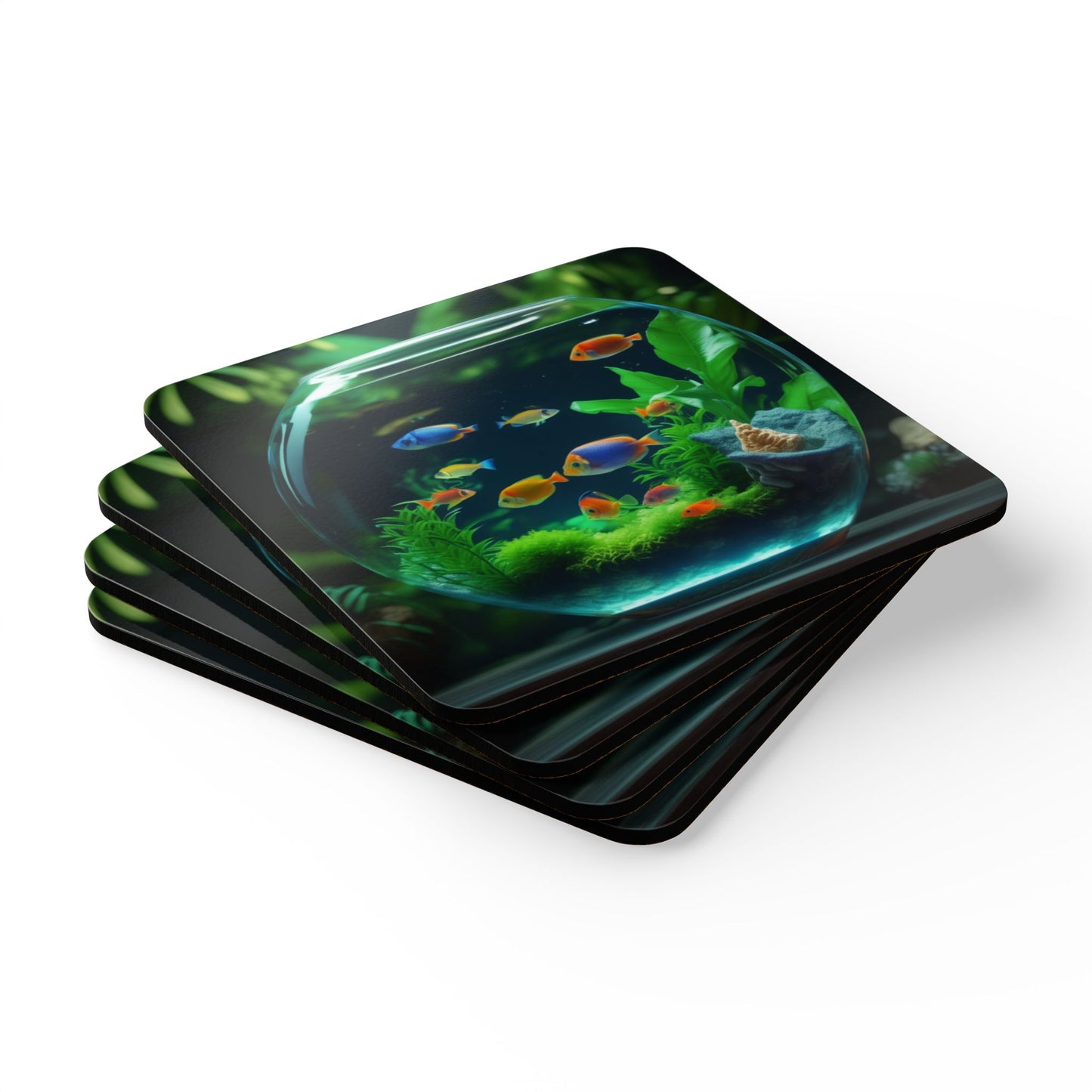 Coaster Set - Tropical Fish Bowl #1