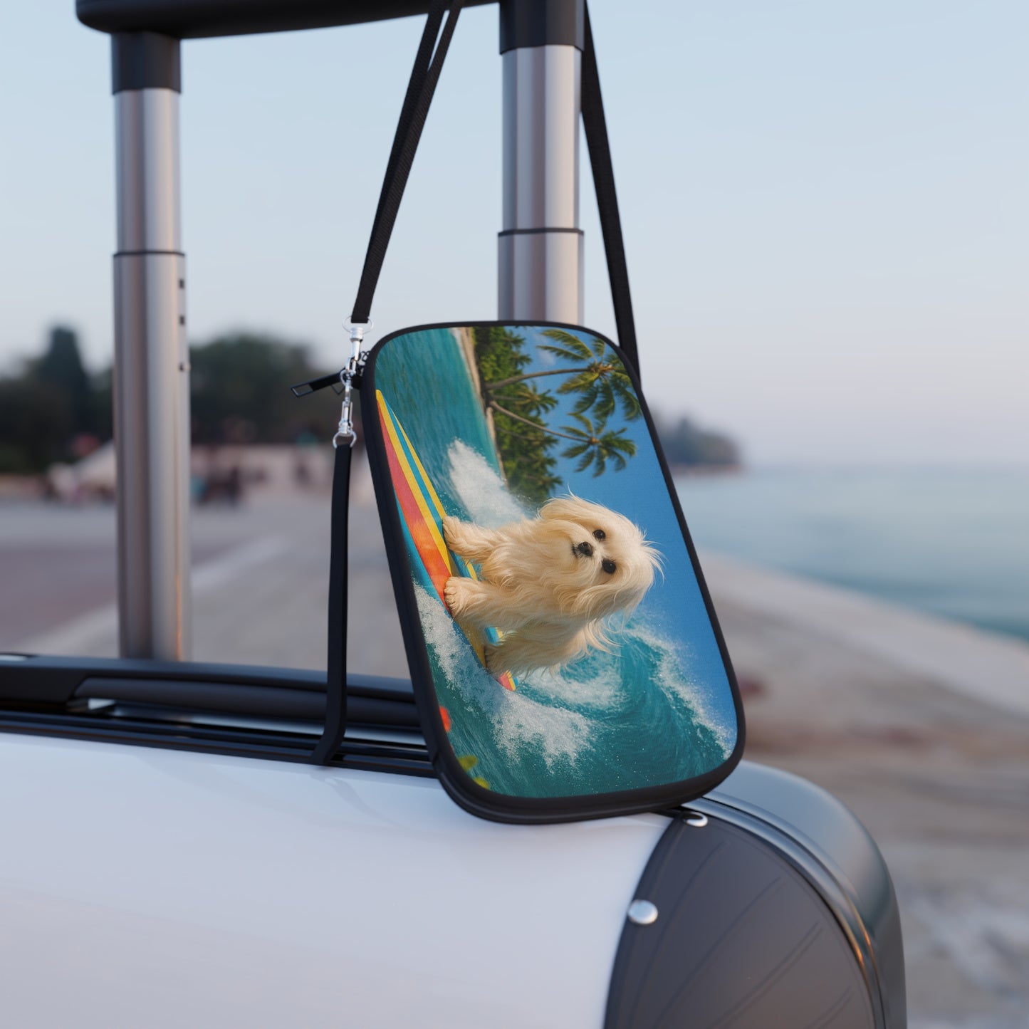 Passport Wallet - Puppy Ariel the Dog Surfer