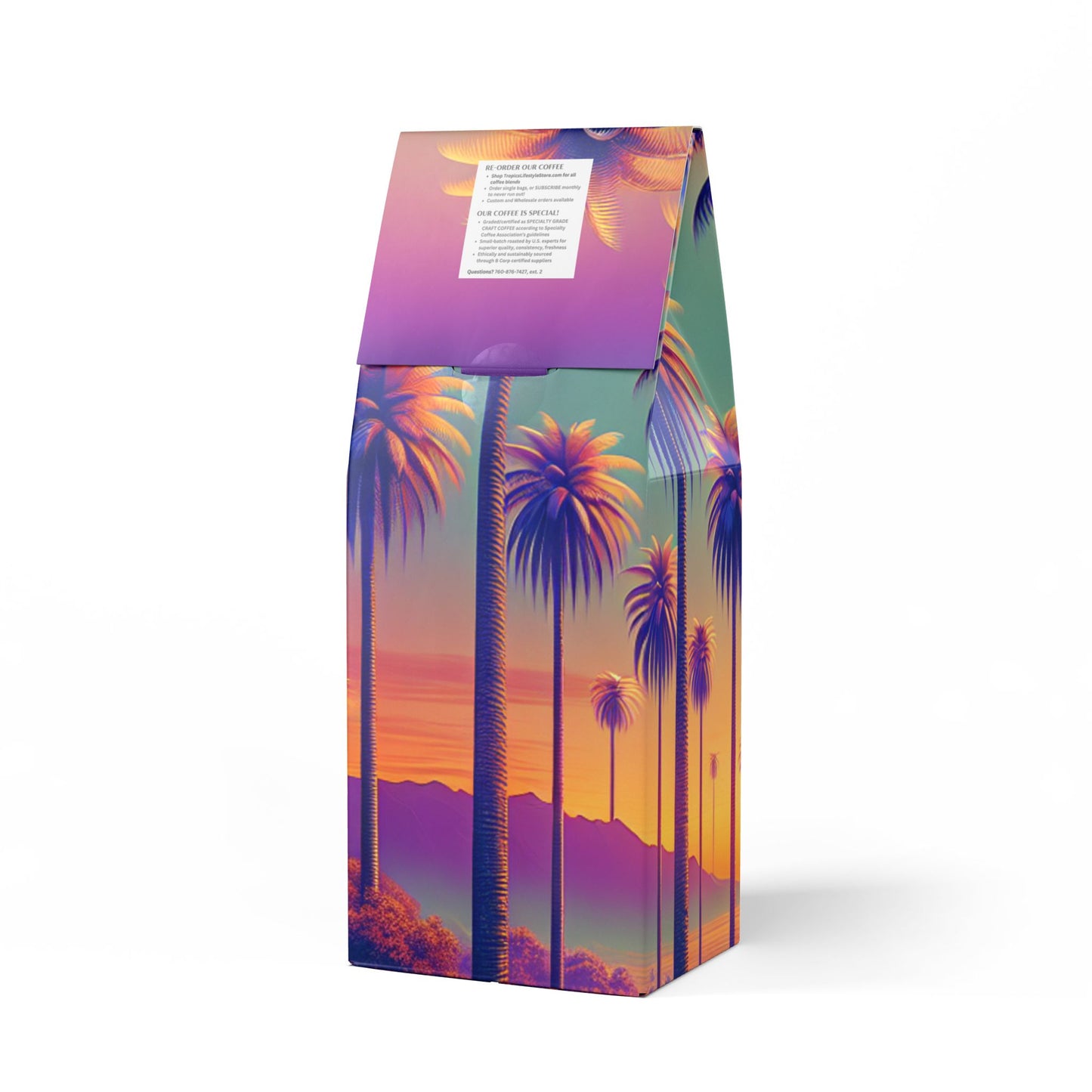 Cocoa Palms Blend™ (Medium-Dark Roast) Specialty Grade Craft Coffee / Sunset Palms