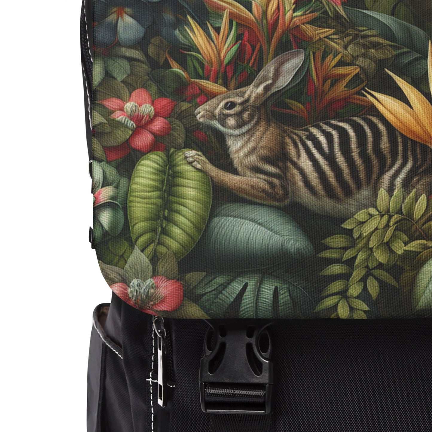 Rainforest Rabbit Outing Casual Backpack - Perfect for Everyday Adventures