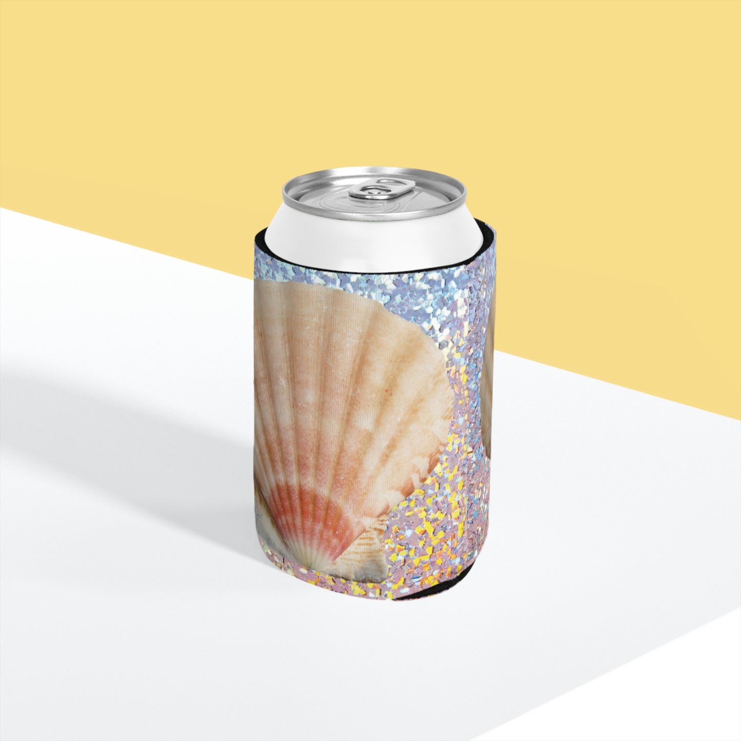 Disco Scallop Shell Can Cooler Sleeve - Perfect for Outdoor Picnics