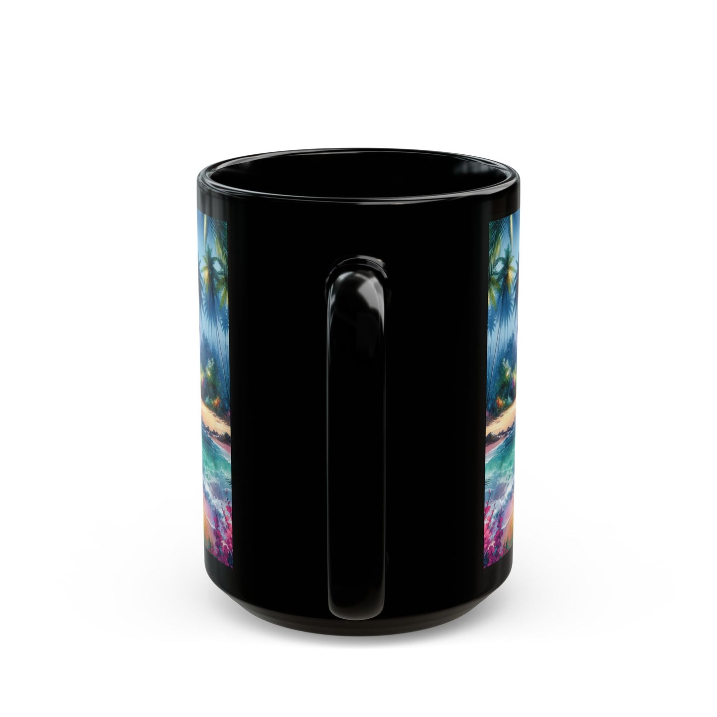 Black Coffee Mug - Bay of Peace