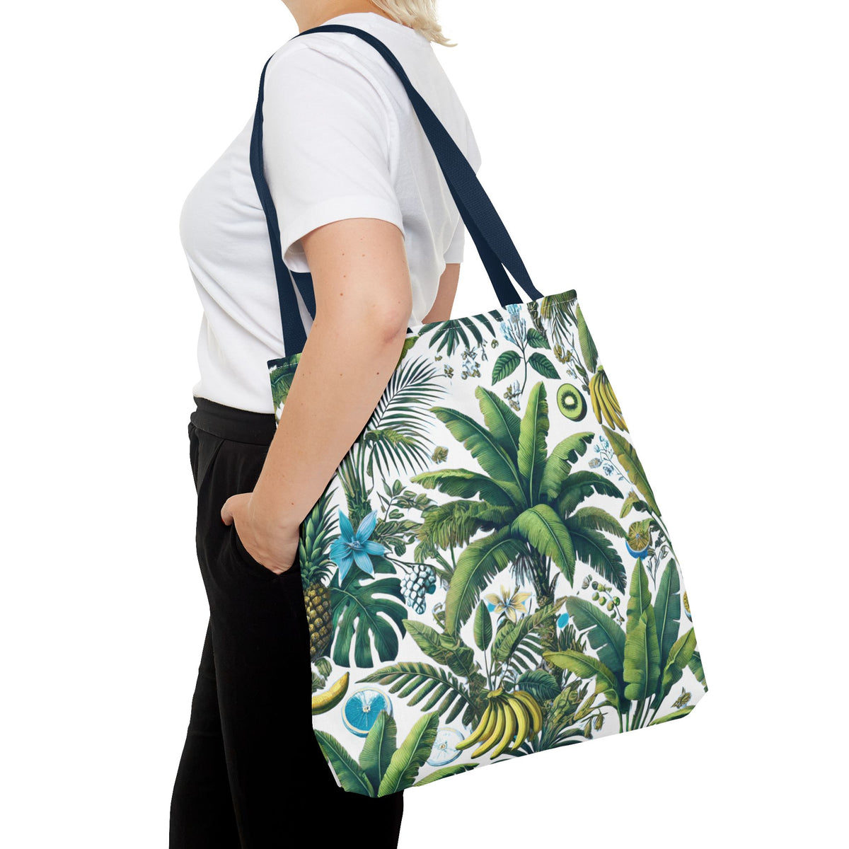 More Tropical Fruit/White Tote Bag - 3 Sizes