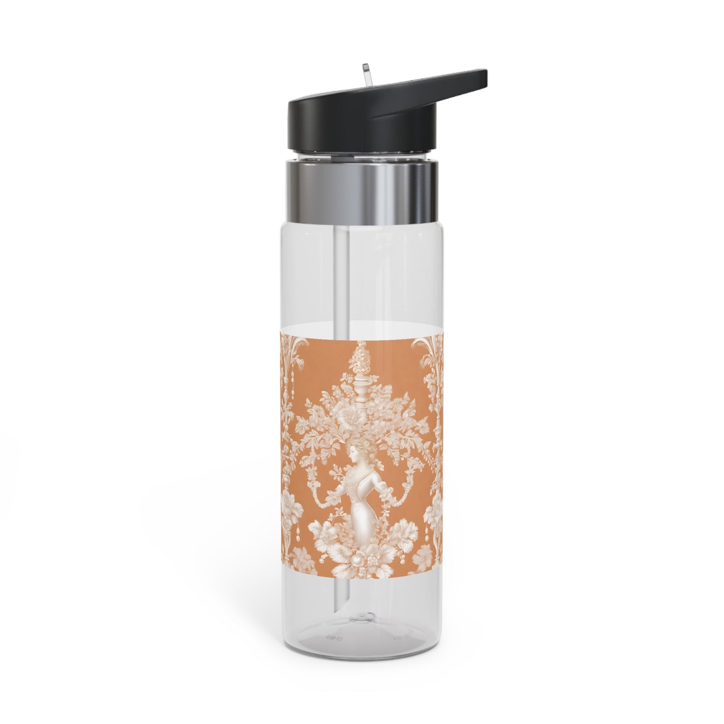 Tropical 20oz Tritan Sport Water Bottle - Leakproof, Lightweight, BPA-Free / Pearl Lady Toile, Melon