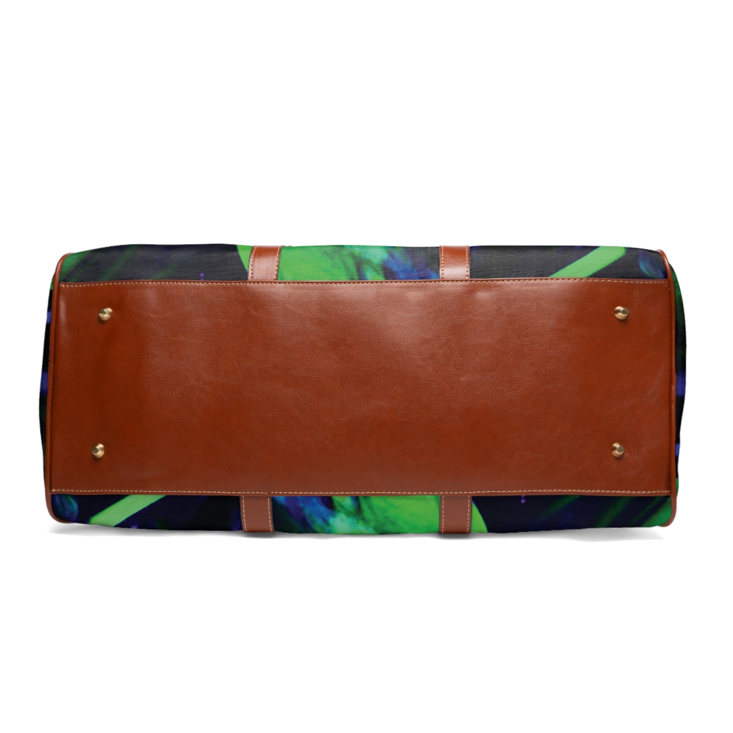 Tropical Waterproof Travel Bag - Perfect for Beach Getaways / Neon Parrots at Night