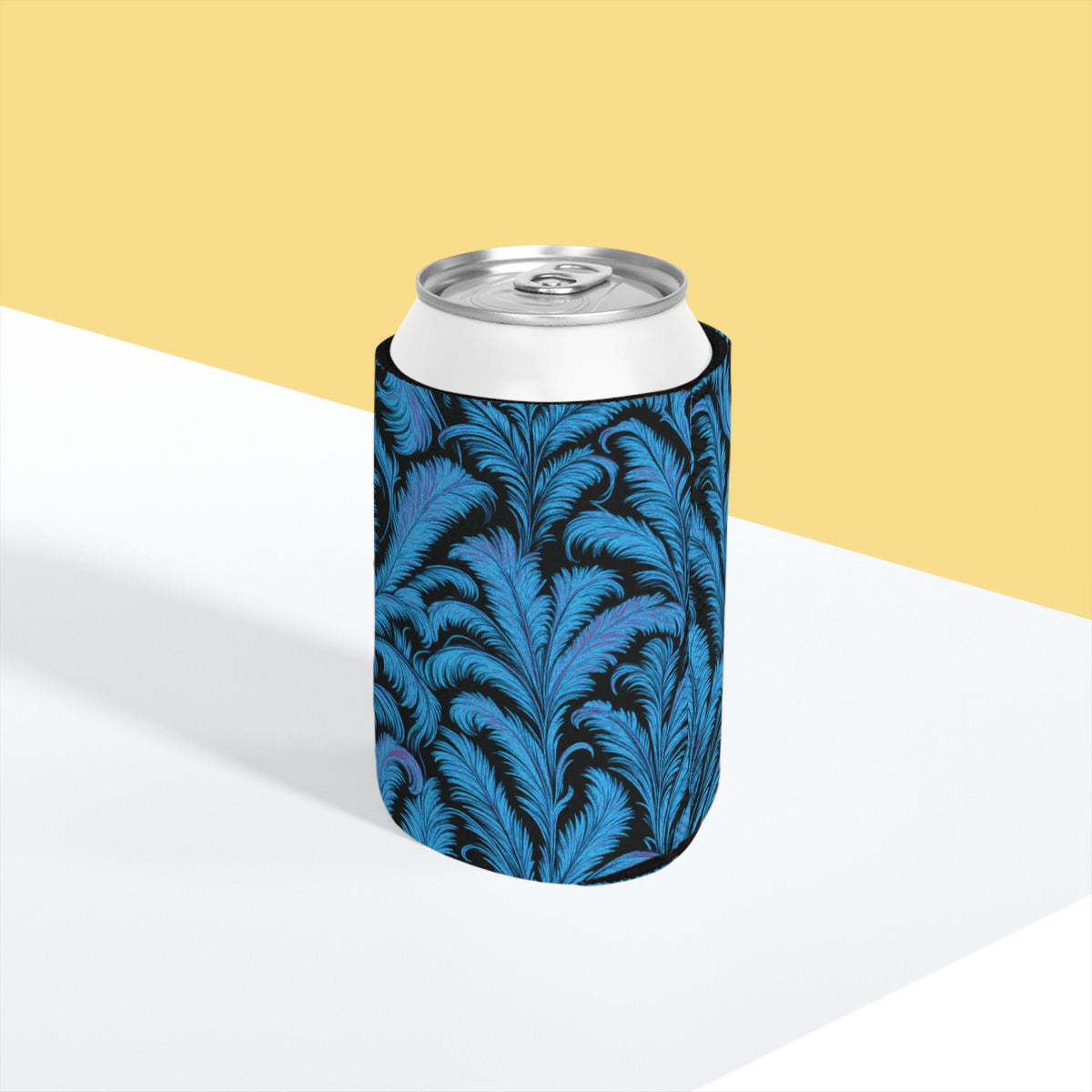 Rocco Blues/Black Can Cooler Sleeve - Perfect for Outdoor Picnics