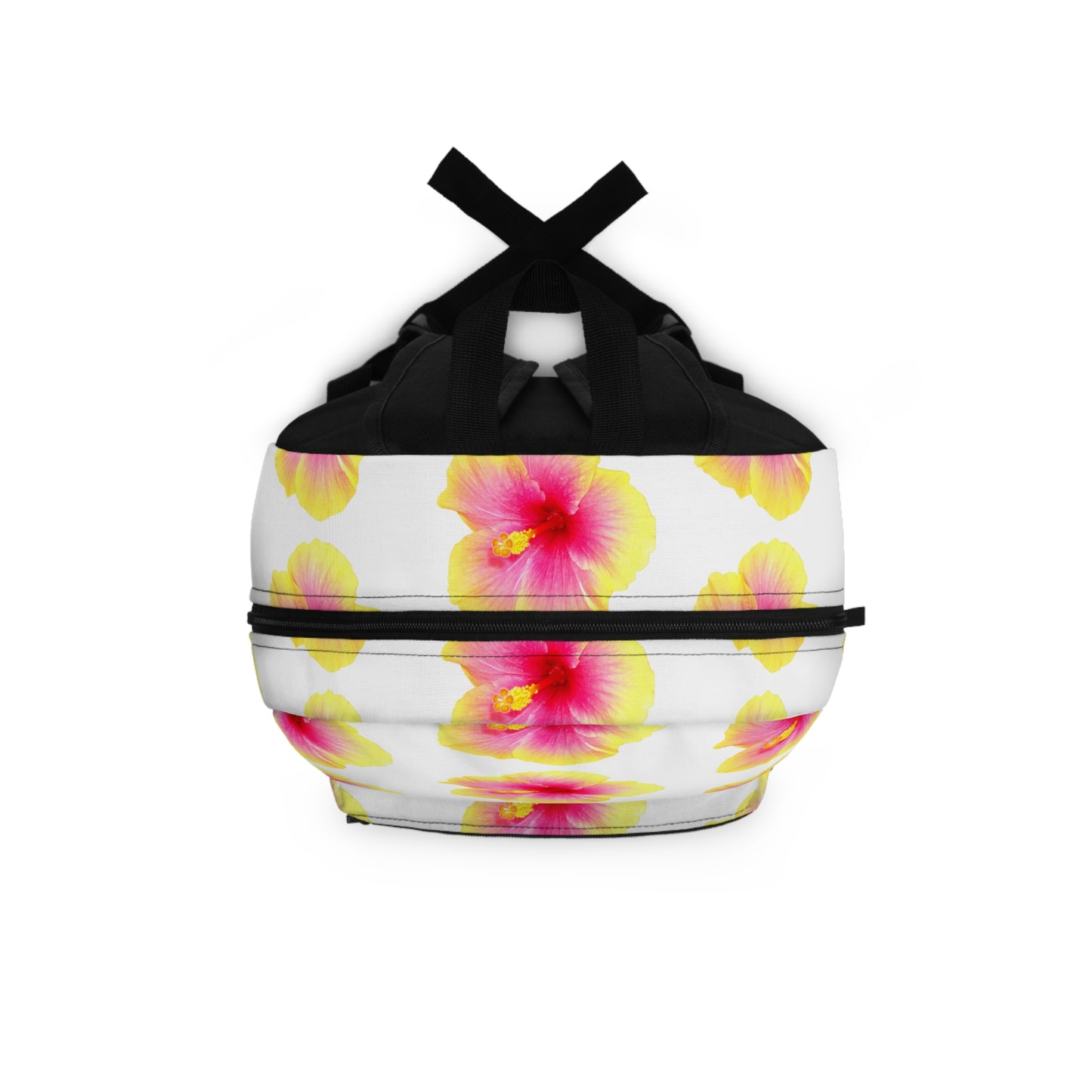 Tropical Backpack / Yellow & Pink Hibiscus Flower