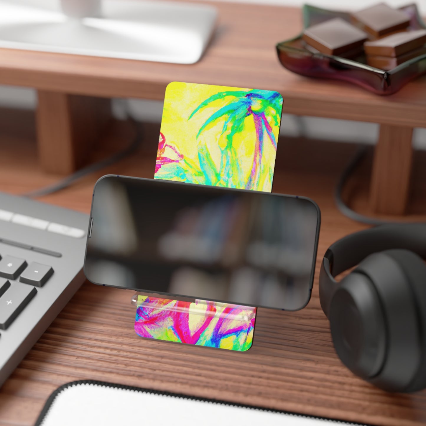 Mobile Display Stand for Smartphones, Happy Beach Days