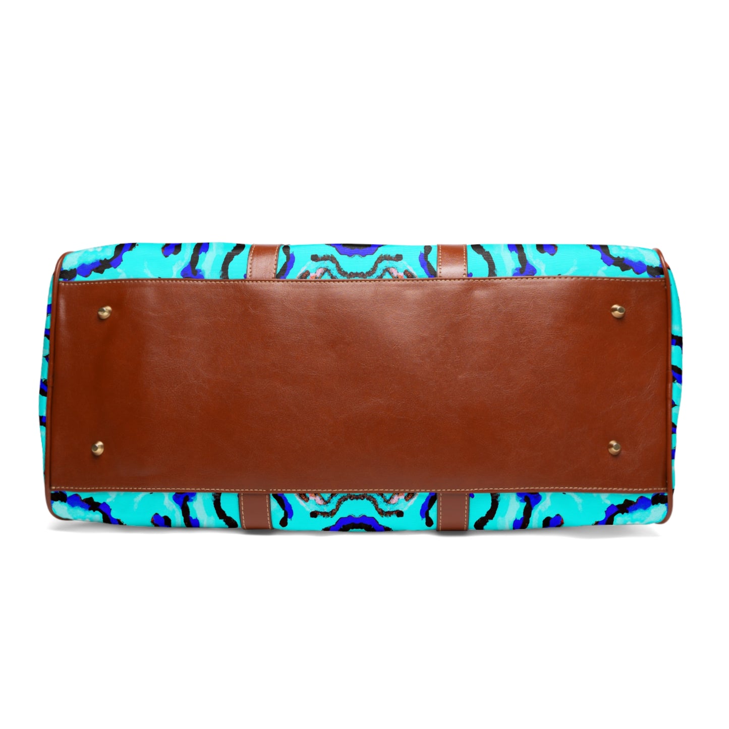 Tropical Waterproof Travel Bag - Perfect for Beach Getaways / Wild Coral Reef, Turquoise