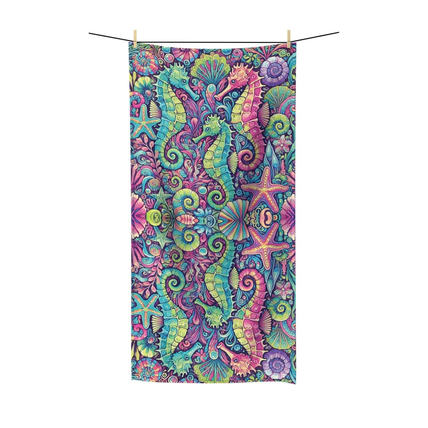 Seahorse Trio Polycotton Towel
