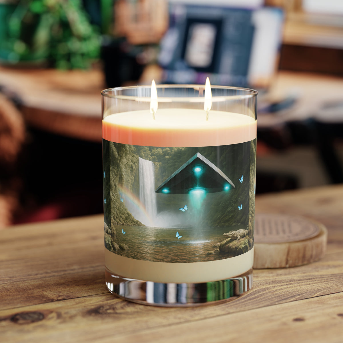 UFO & Waterfall, 11 oz Soy Candle, 3 scents