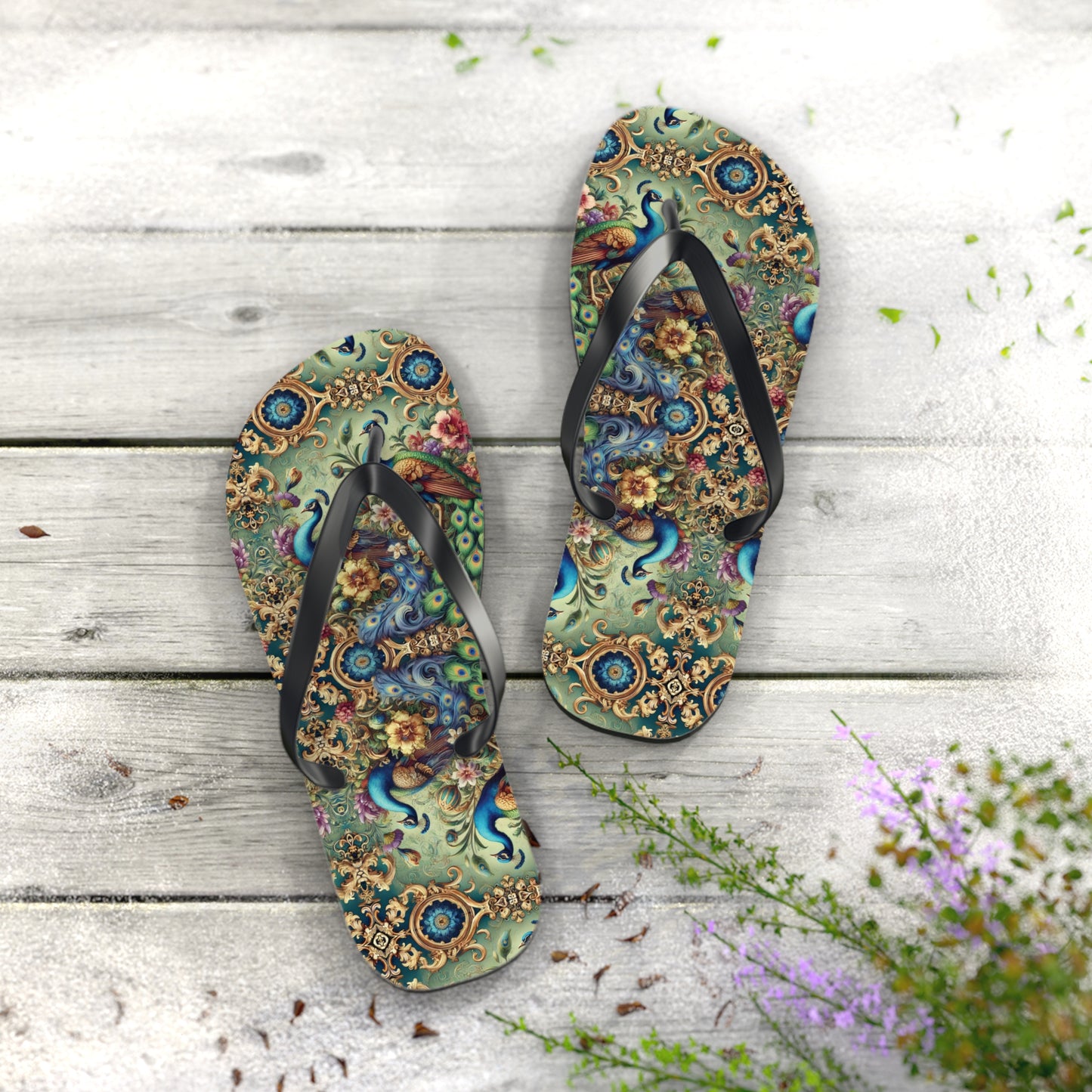 Flip Flops - Kaleido Peacock Royals