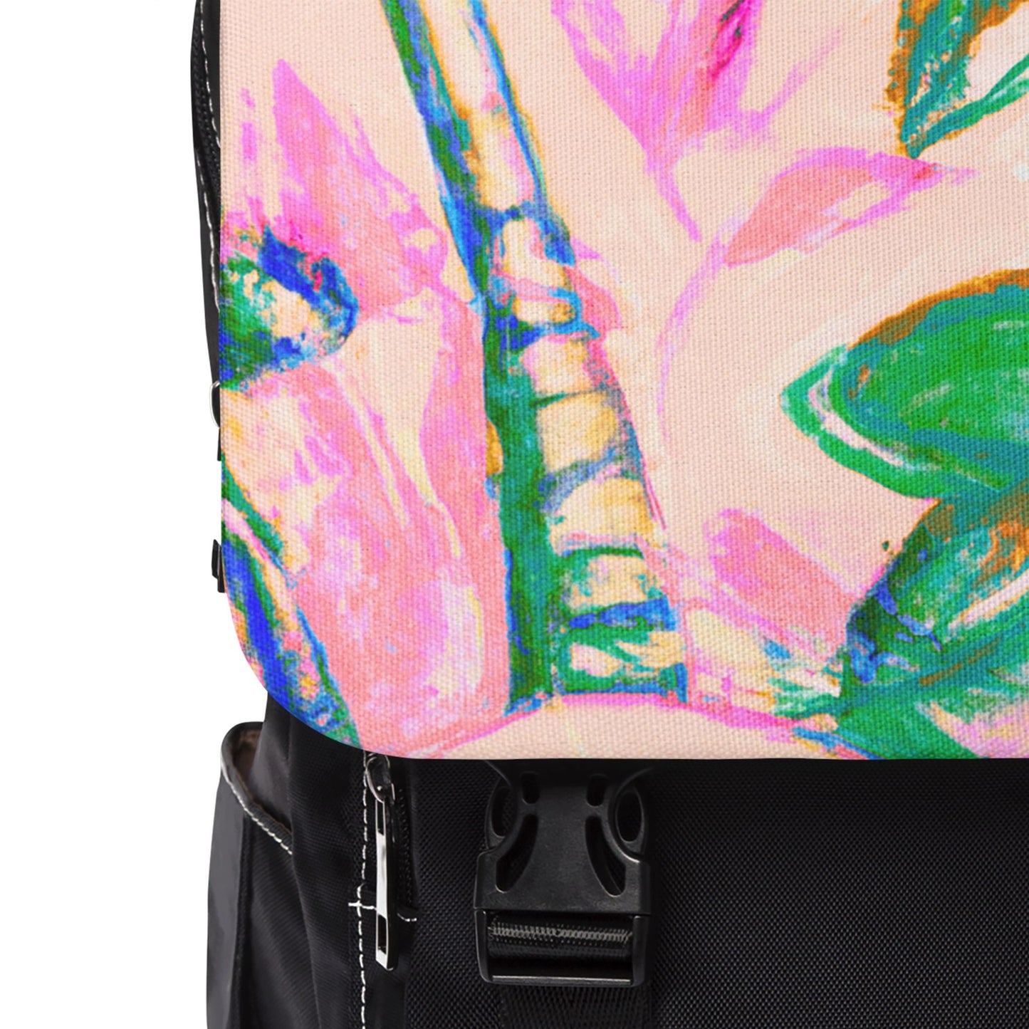 Tropical Doodles/Pink Casual Backpack - Perfect for Everyday Adventures