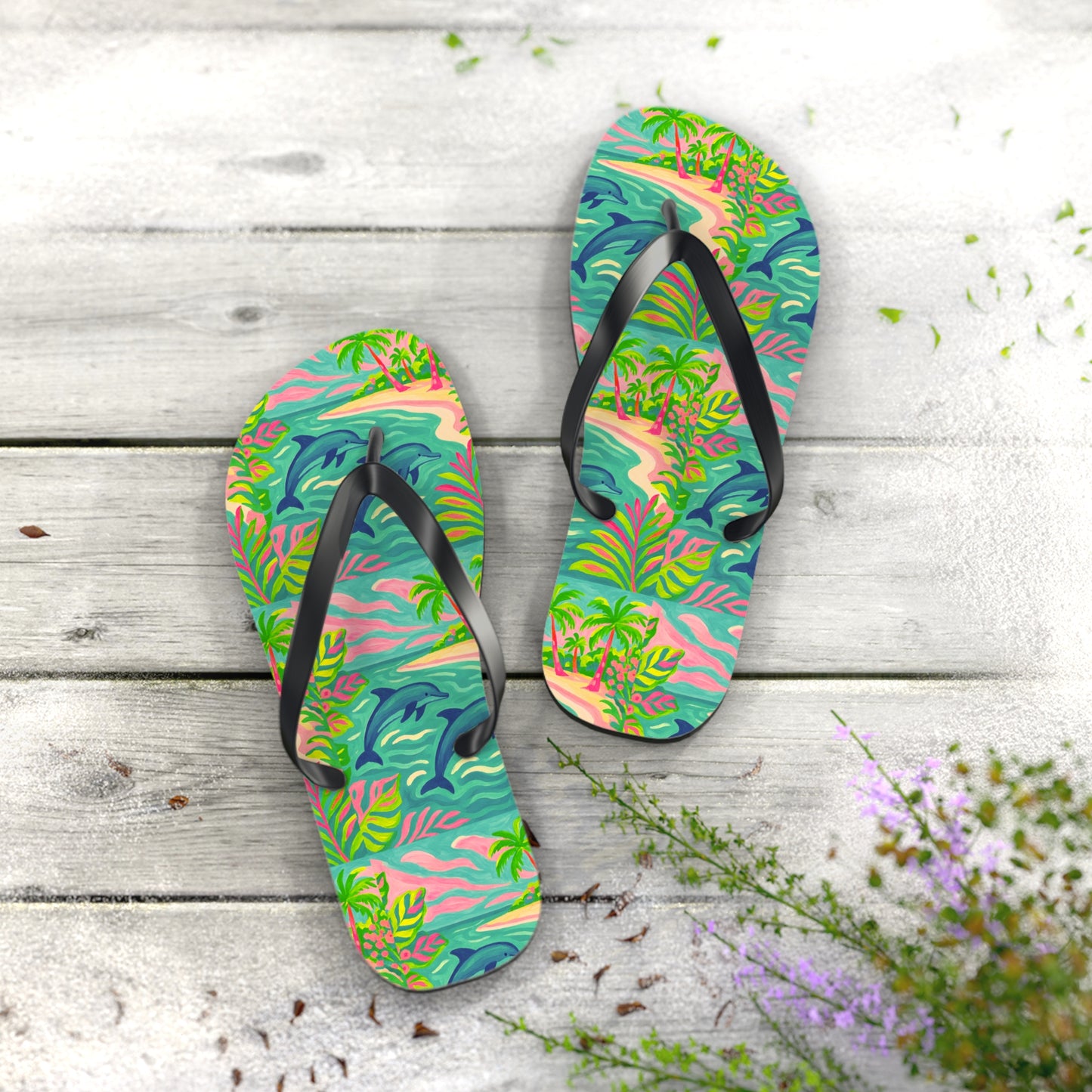 Flip Flops - Jumping Dolphins