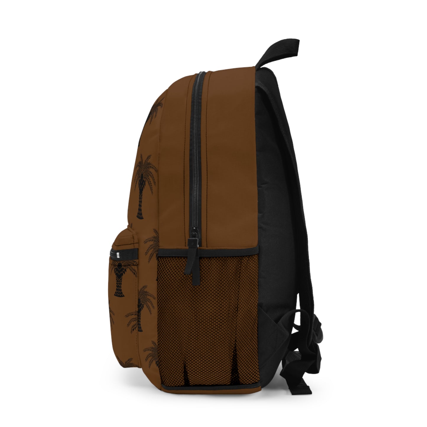Tropical Backpack / Stylized Palm, brown