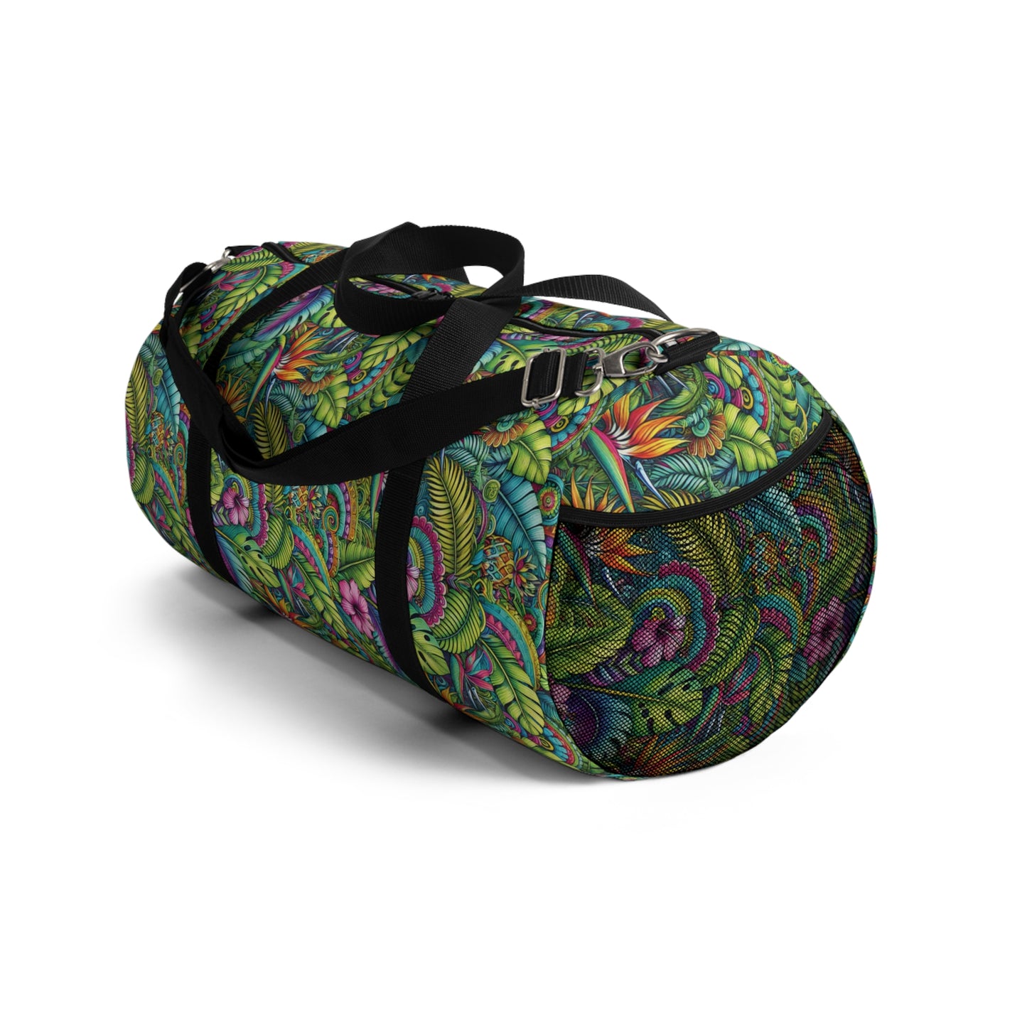 Tropical Duffel Bag - Perfect for Travel and Gym / Rainforest Blooms