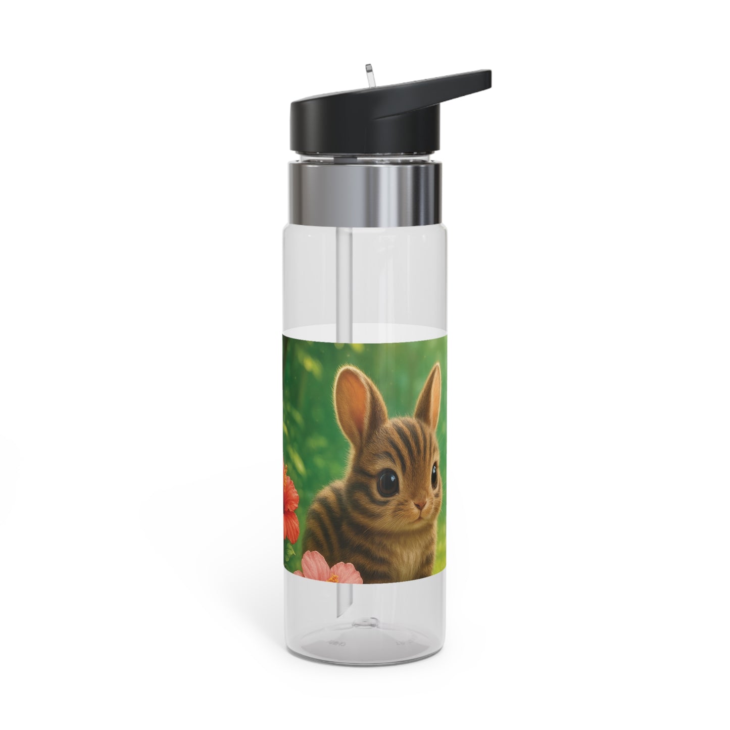 Tropical 20oz Tritan Sport Water Bottle - Leakproof, Lightweight, BPA-Free / Baby Sumatran Rabbits
