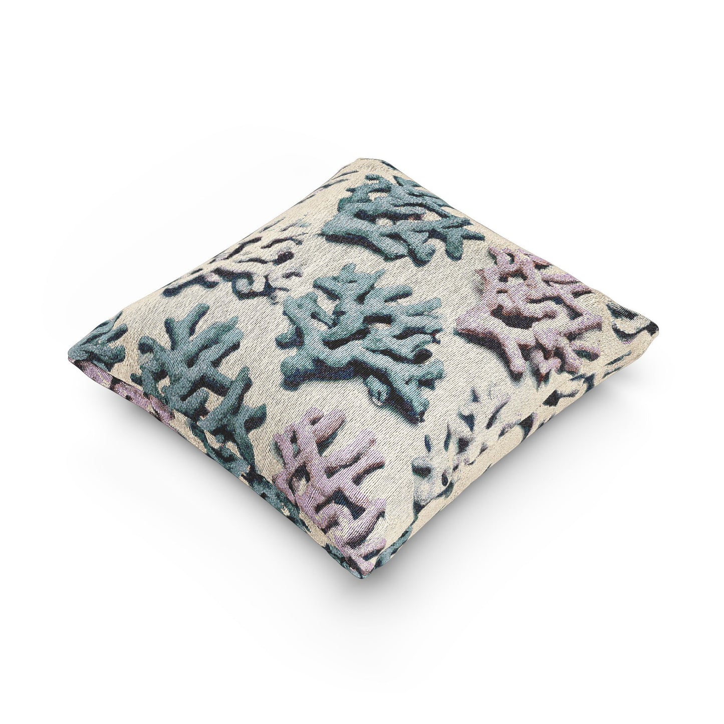 Woven Pillow, 17"W x 18"L - Coral Pastels