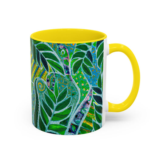 Accent Coffee Mug (11, 15oz), 8 Colors - Amazon Whimsy, Green