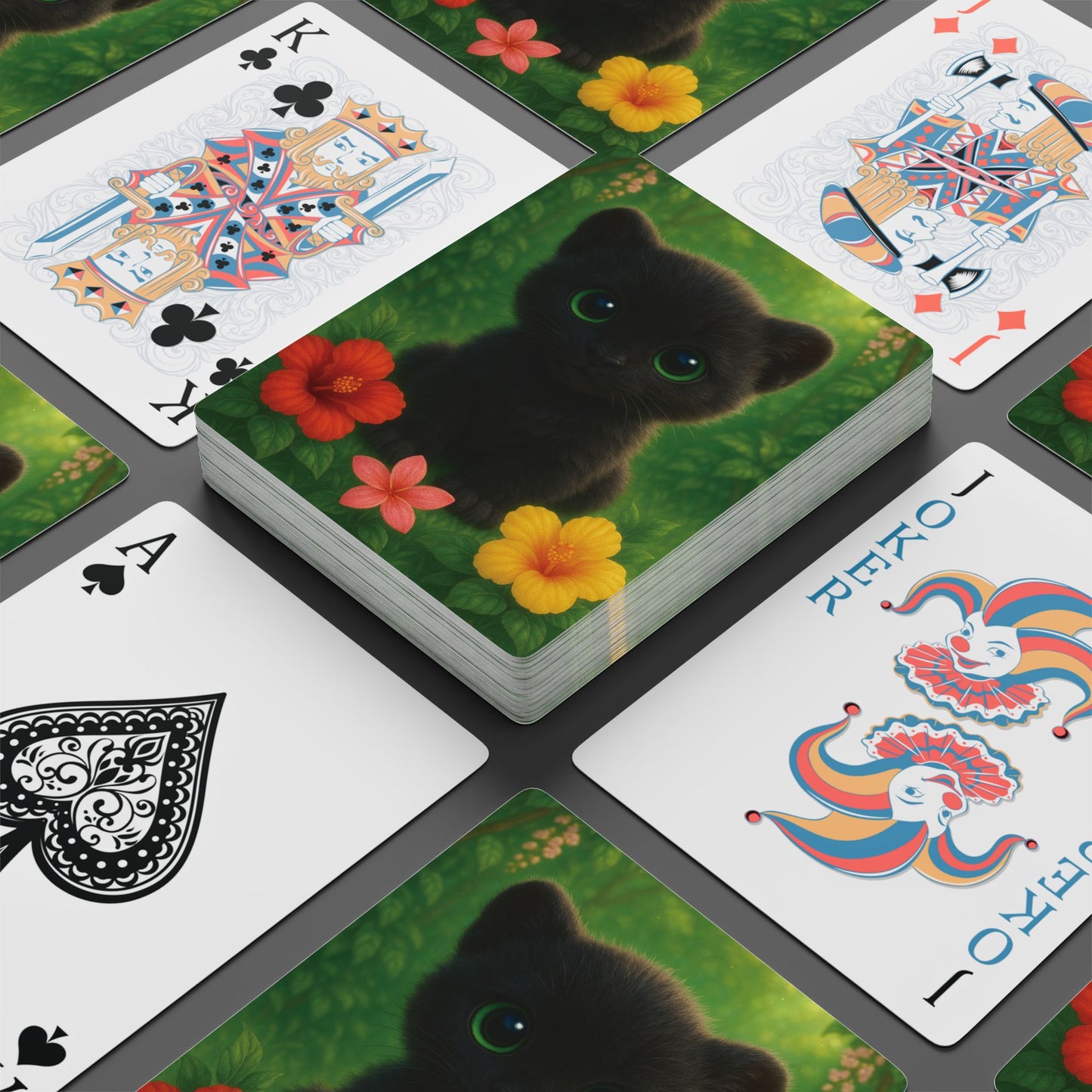 Poker Playing Cards - Baby Black Panther
