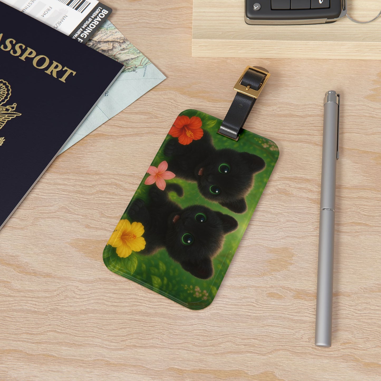 Luggage Tag - Baby Black Panthers