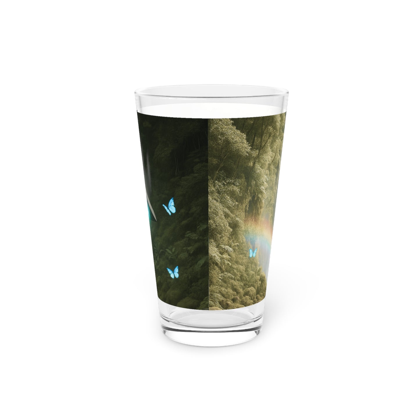 Pint Glass, 16oz - UFO and Waterfall