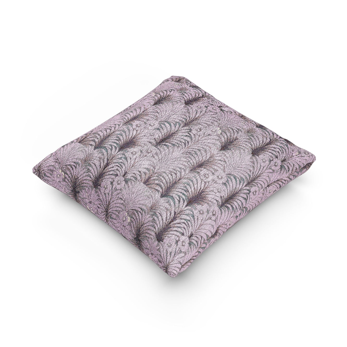 Woven Pillow, 17"W x 18"L - Sunrise Palms, Lt. Pink