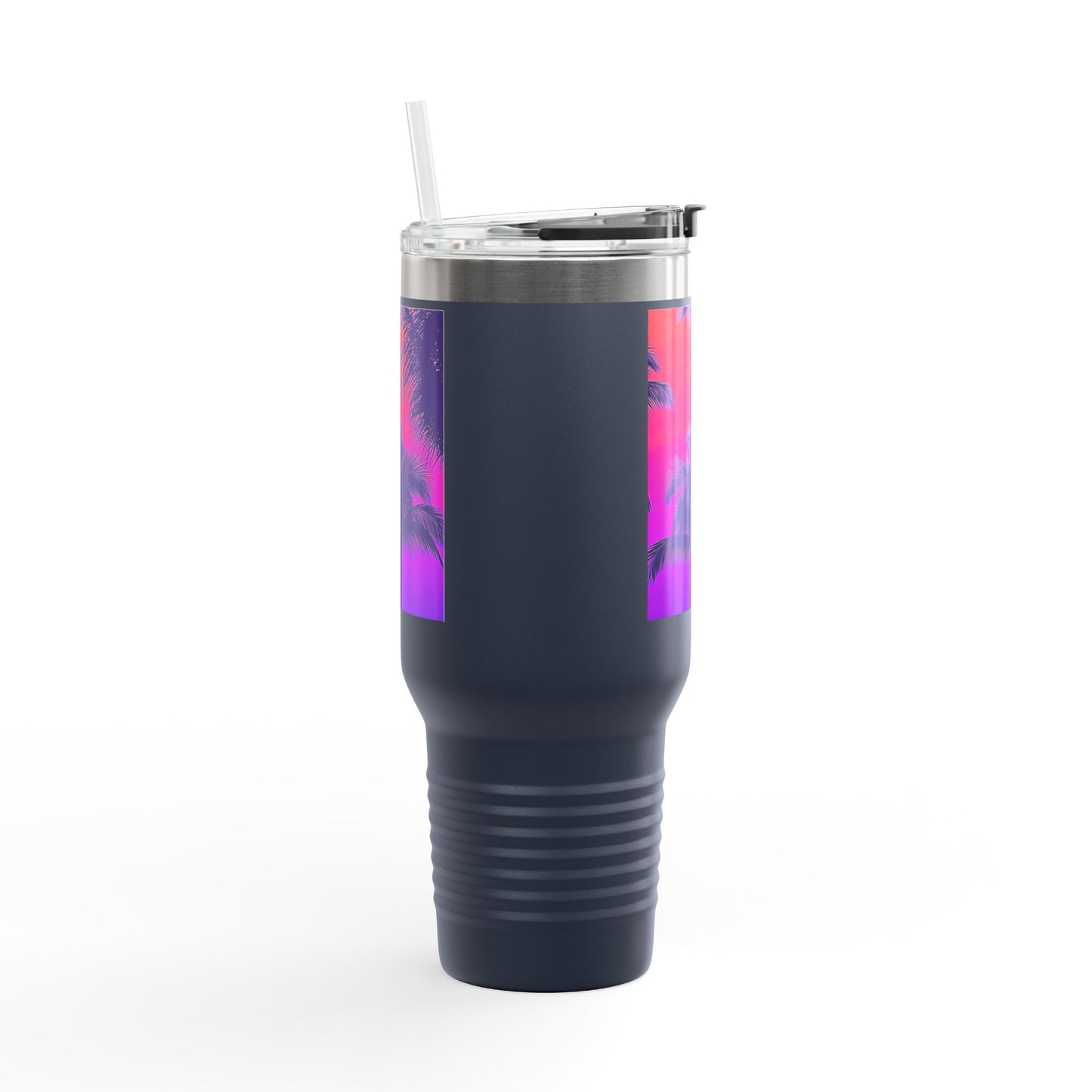Insulated Travel Mug, 40oz / Palm Glow Pop - Perfect for Outdoor Adventures