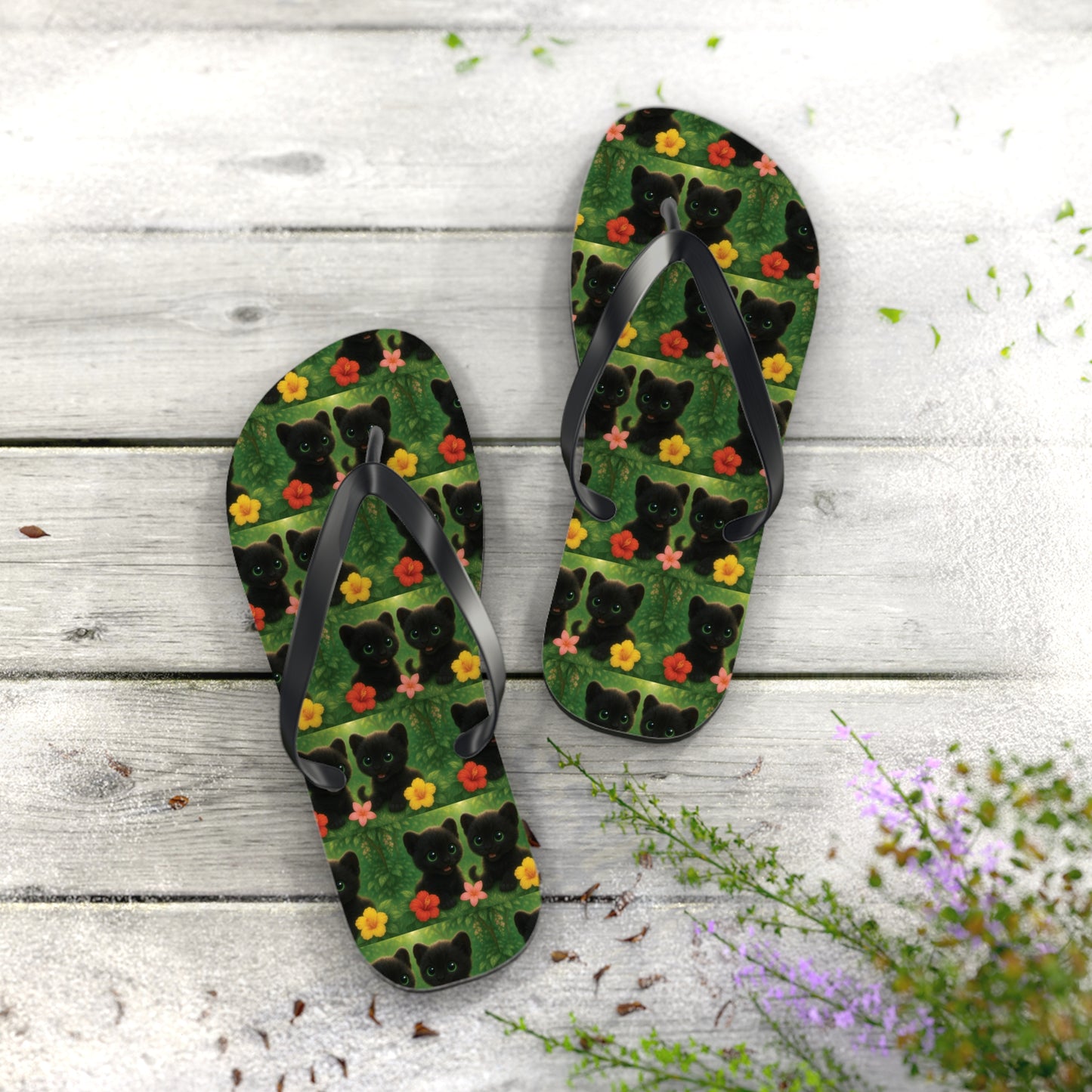 Flip Flops - Baby Black Panther
