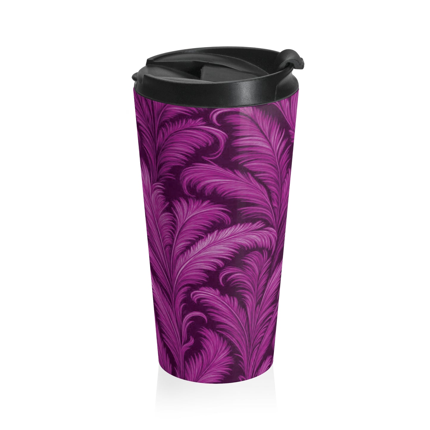 15 oz. Stainless Steel Travel Mug | Rocco Palms, Pink