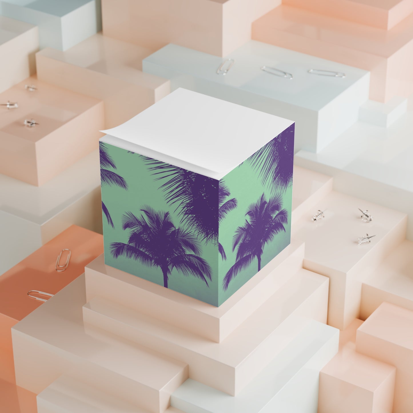 Note Cube - Palm Glow Minty