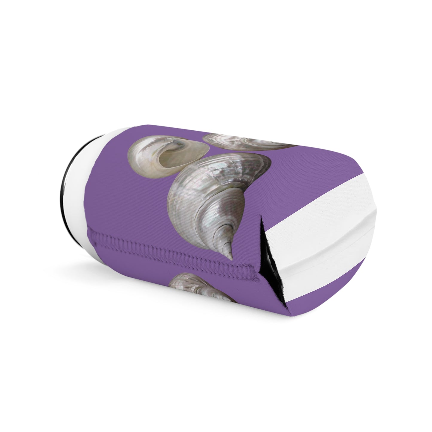 Three Nautilus Shells/Lt. Purple Cooler Sleeve - Perfect for Outdoor Picnics