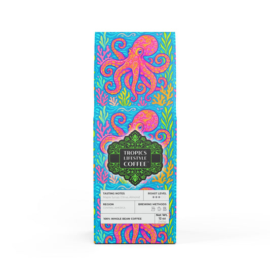 Palm Harvest Blend™ (Medium Roast) Specialty Grade Craft Coffee / Octopus Kraken Joe