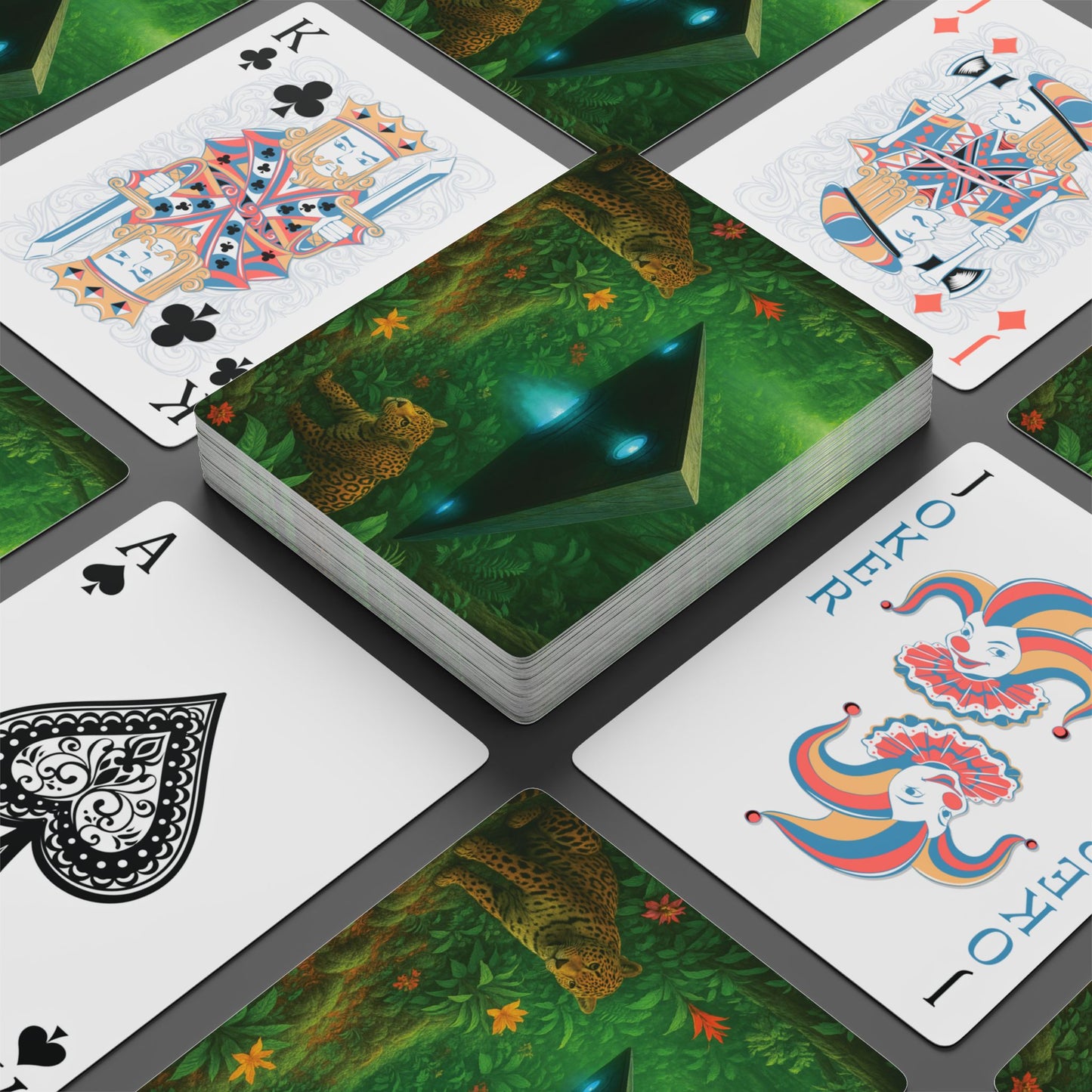 Poker Playing Cards - UFO and Jaguars