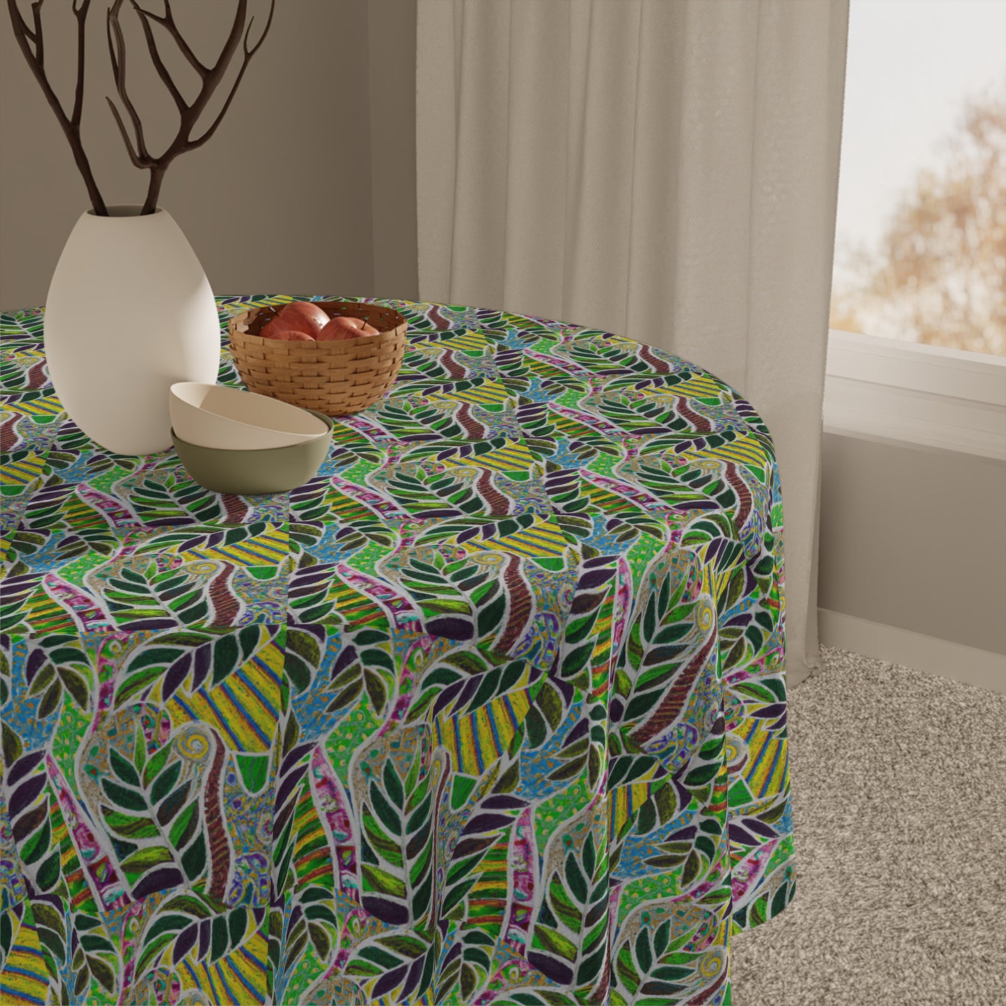 Amazon Whimsy Square Tablecloth, 55" x 55"