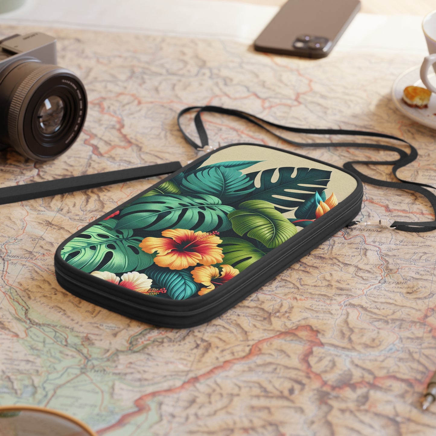 Passport Wallet – Perfect for Travelers & Adventurers / Exotic Flora