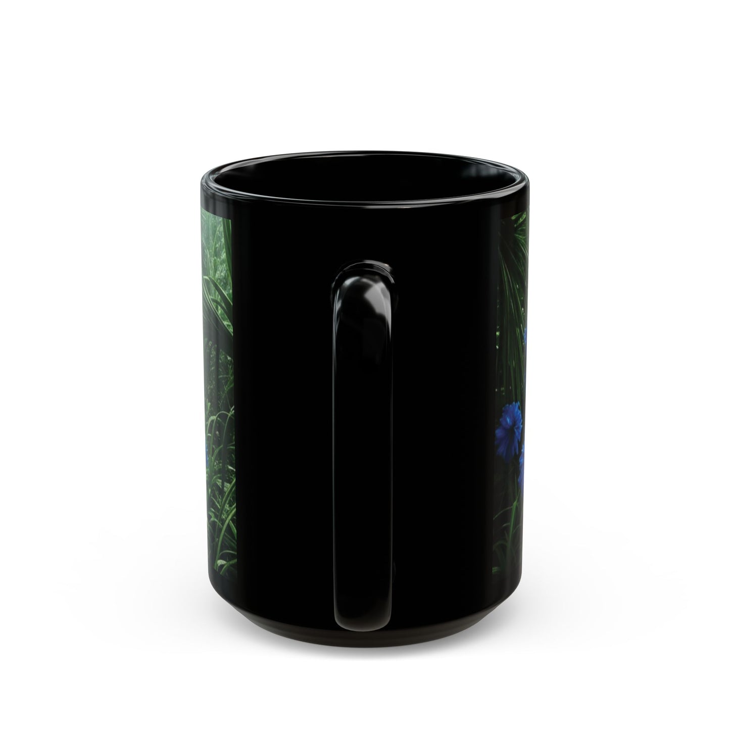 Black Coffee Mug - After a Rainforest Rain/Macro