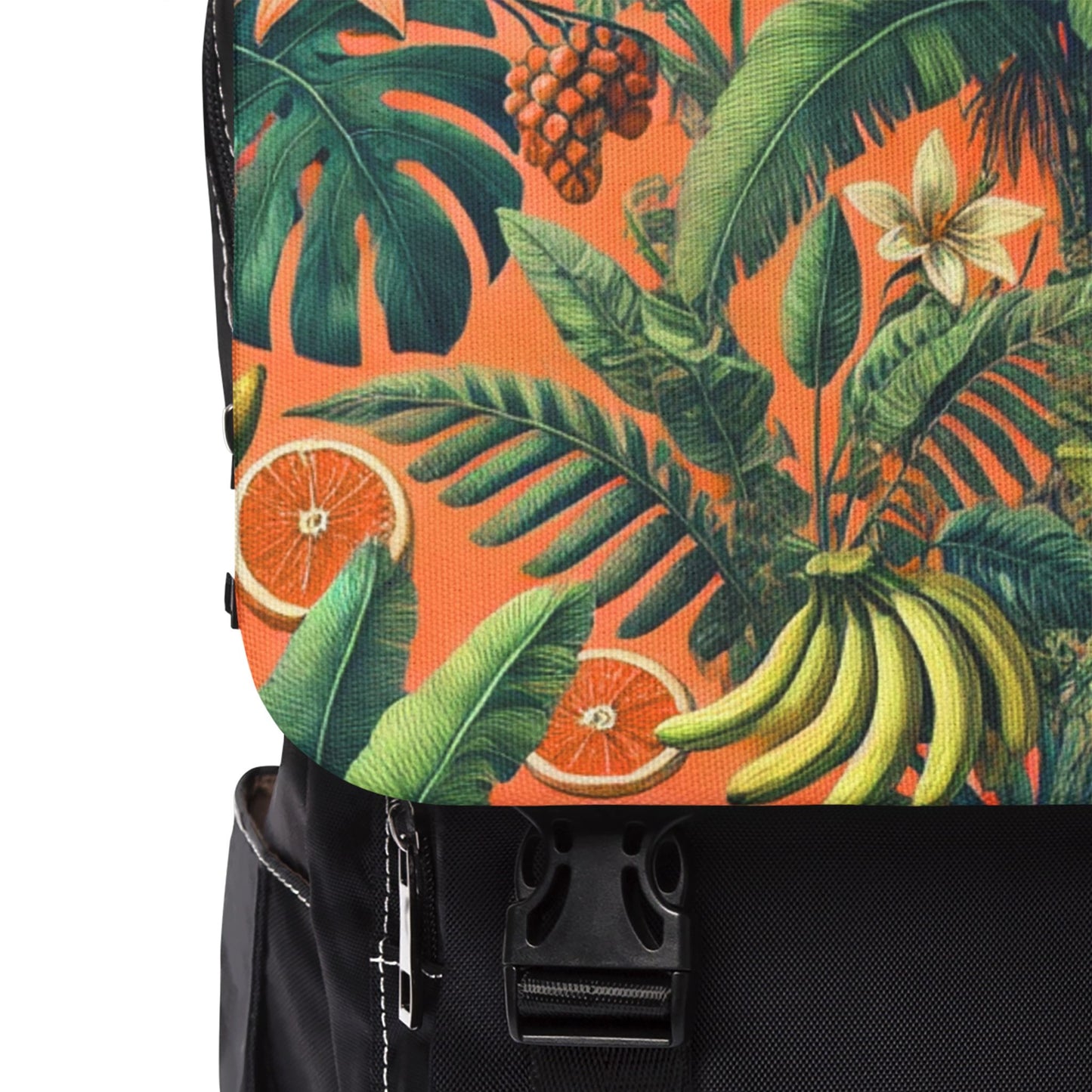 More Tropical Fruit/Orange Casual Backpack - Perfect for Everyday Adventures