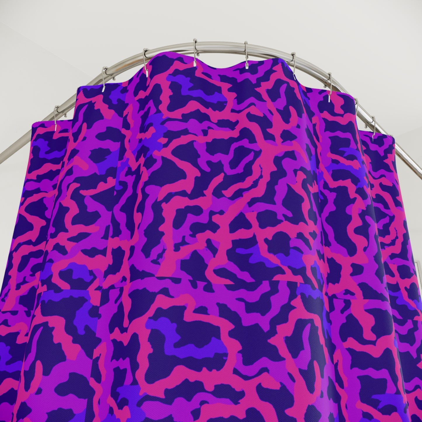 Tropical Shower Curtain - Coastal-Beach Bathroom Decor / Coral Threads, Heatwave