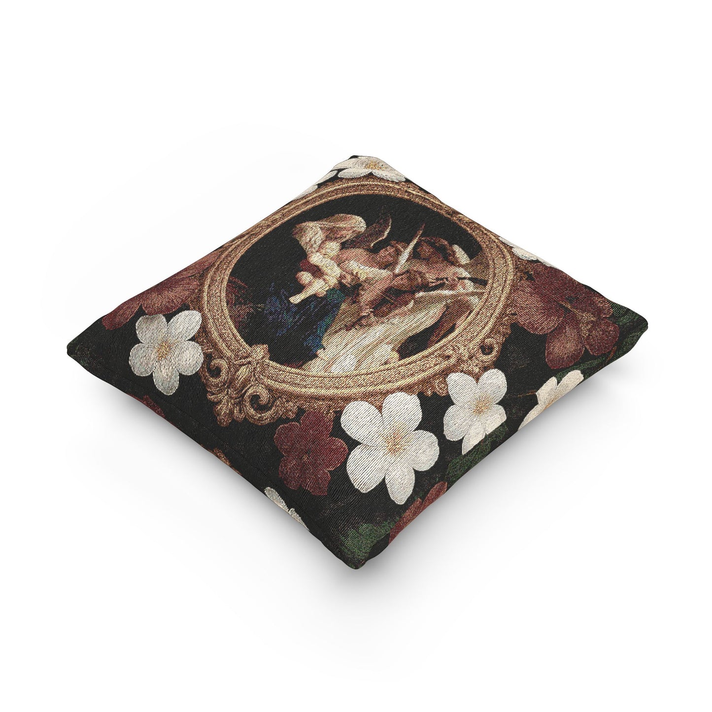 Woven Pillow, 17"W x 18"L ~ Song of the Angels