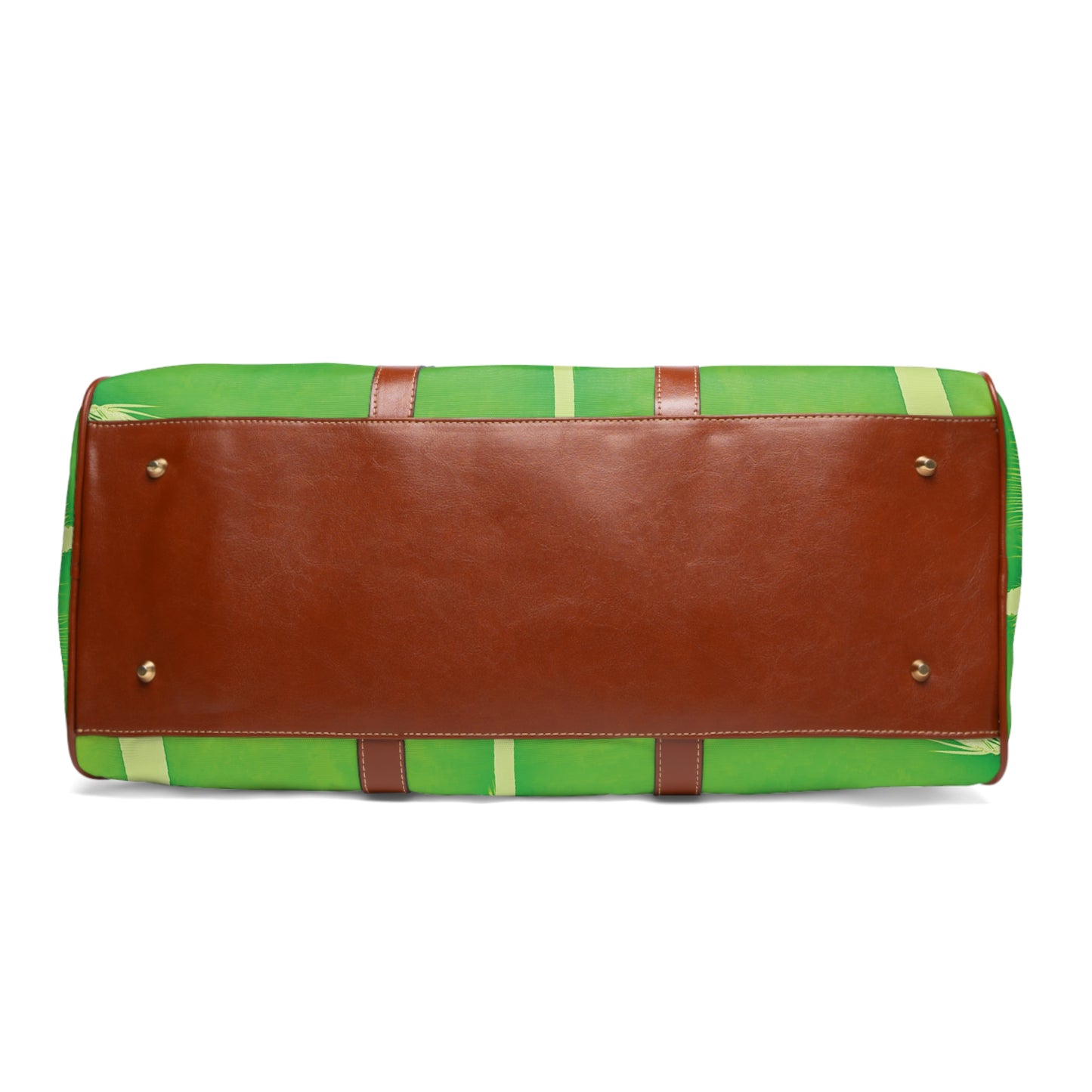 Tropical Waterproof Travel Bag - Perfect for Beach Getaways / Palm Glow, Green