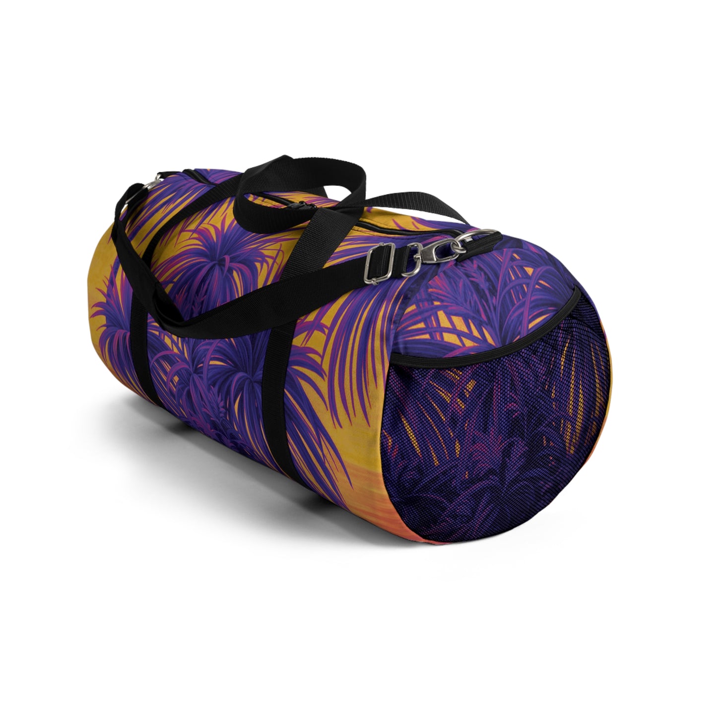 Tropical Duffel Bag - Perfect for Travel and Gym / Tiny Palm Island, Pop