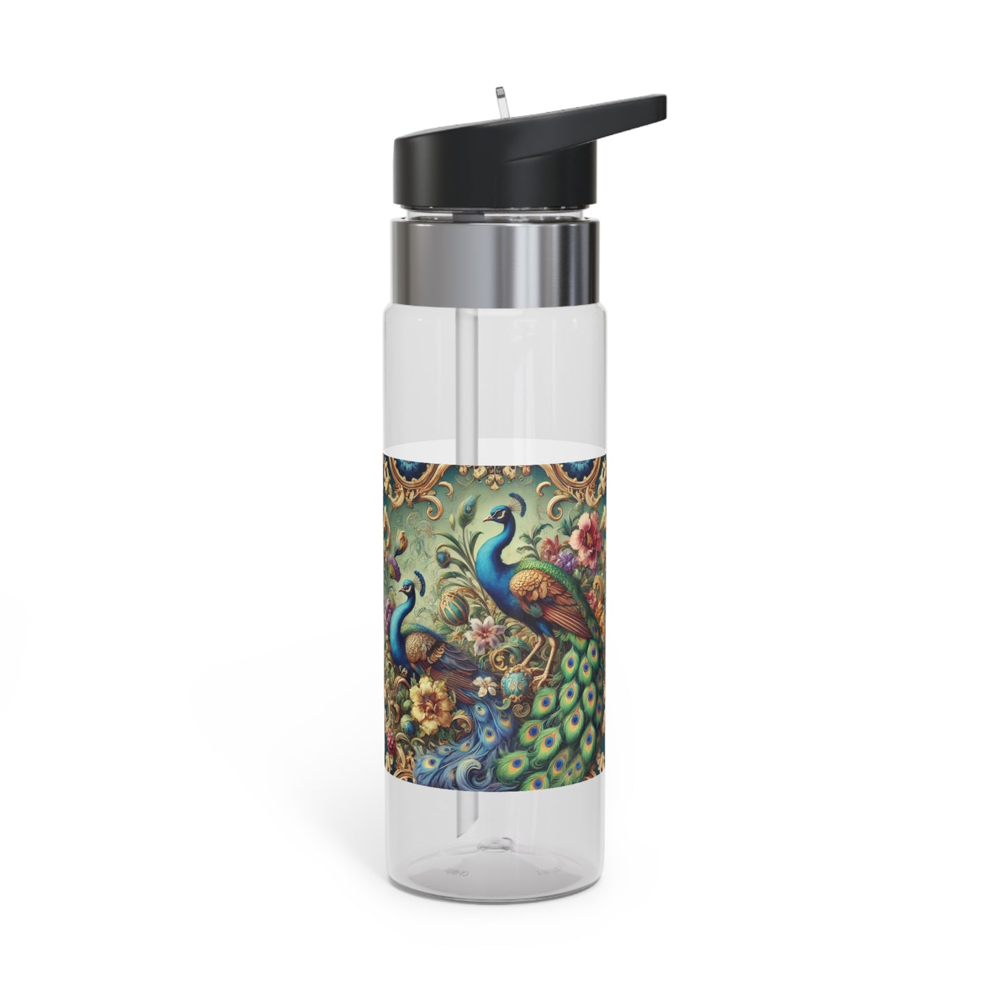 Tropical 20oz Tritan Sport Water Bottle - Leakproof, Lightweight, BPA-Free / Kaleido Peacock Royals