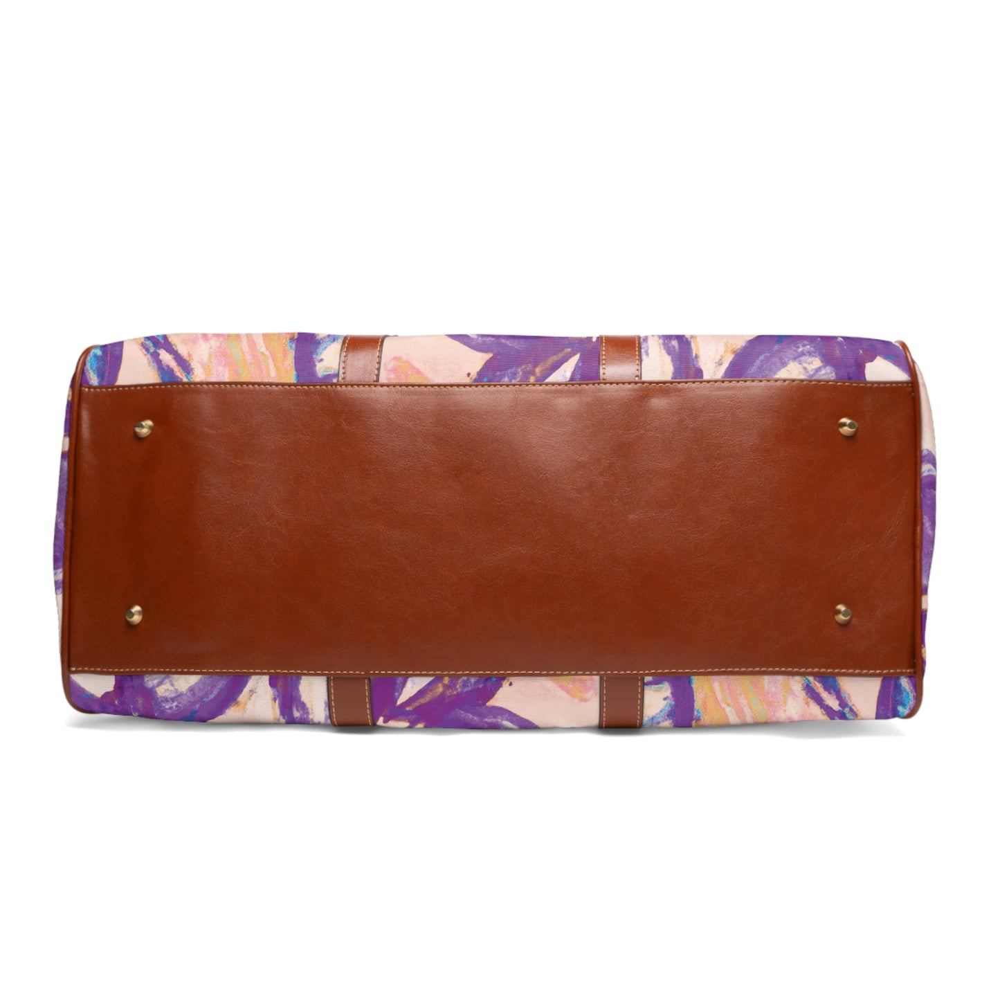 Tropical Waterproof Travel Bag - Perfect for Beach Getaways / Tropical Doodles, Peach