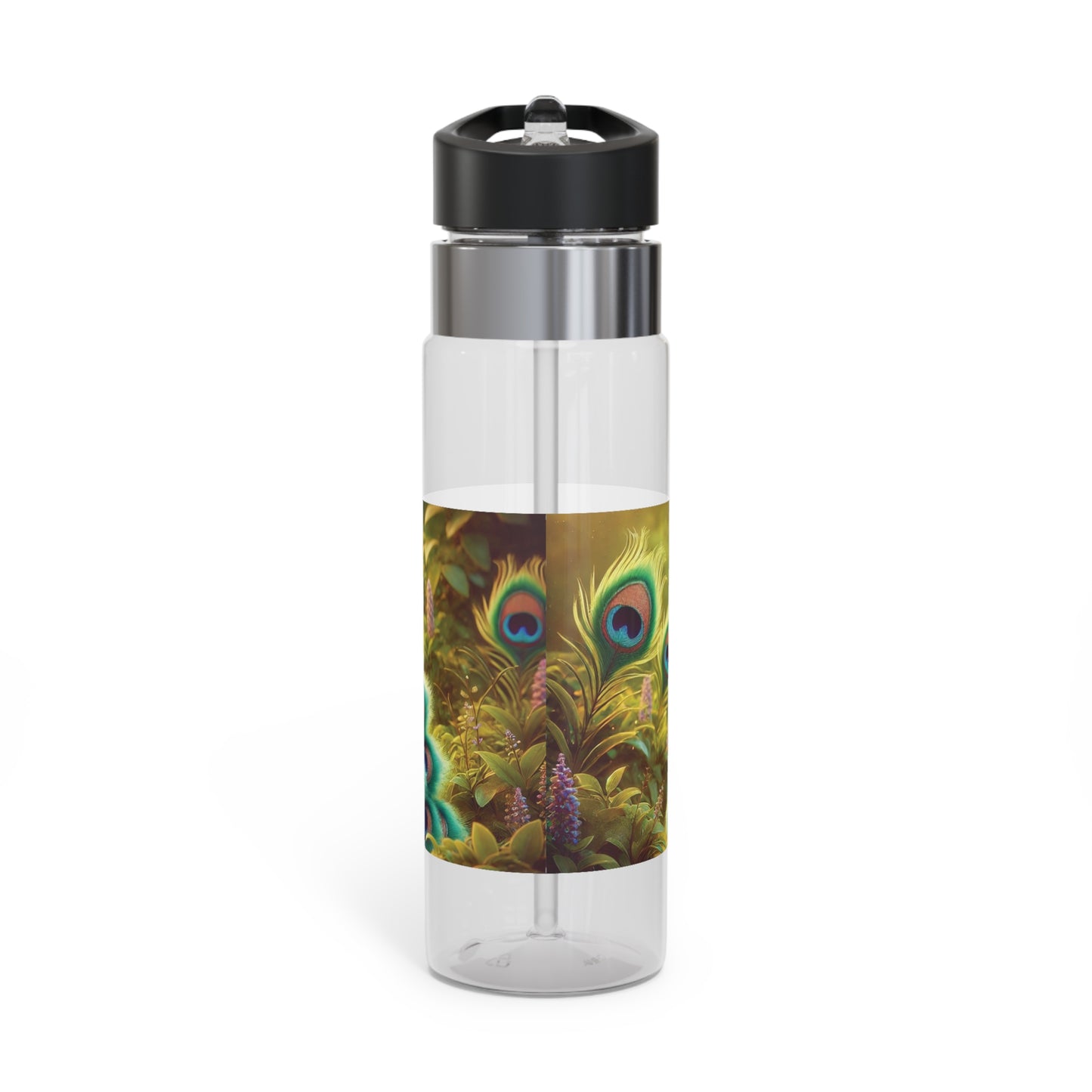 Tropical 20oz Tritan Sport Water Bottle - Leakproof, Lightweight, BPA-Free / Baby Peacock