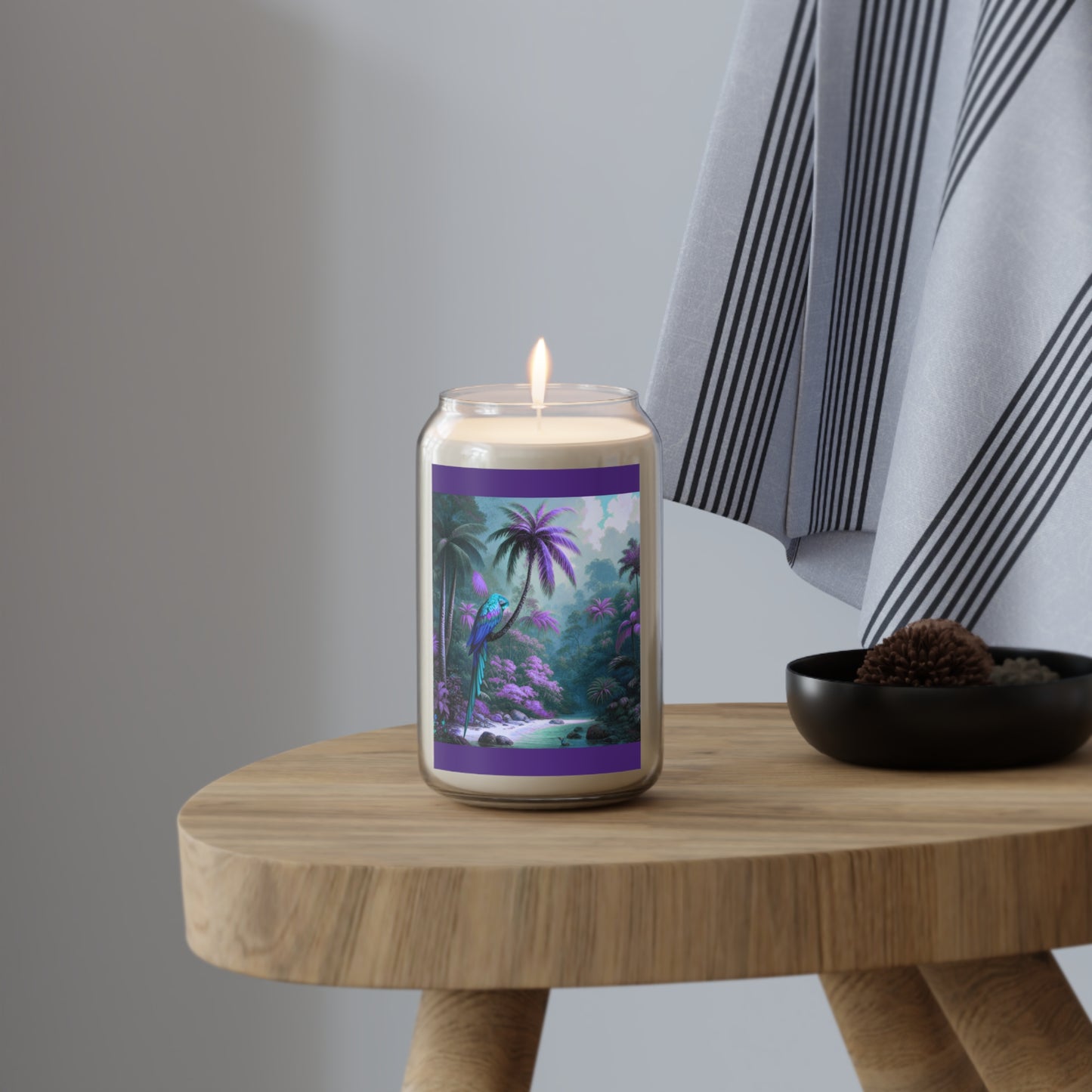 Scented Candle, 13.75oz - Sleeping Beauty Parrot Fantasy, Purple