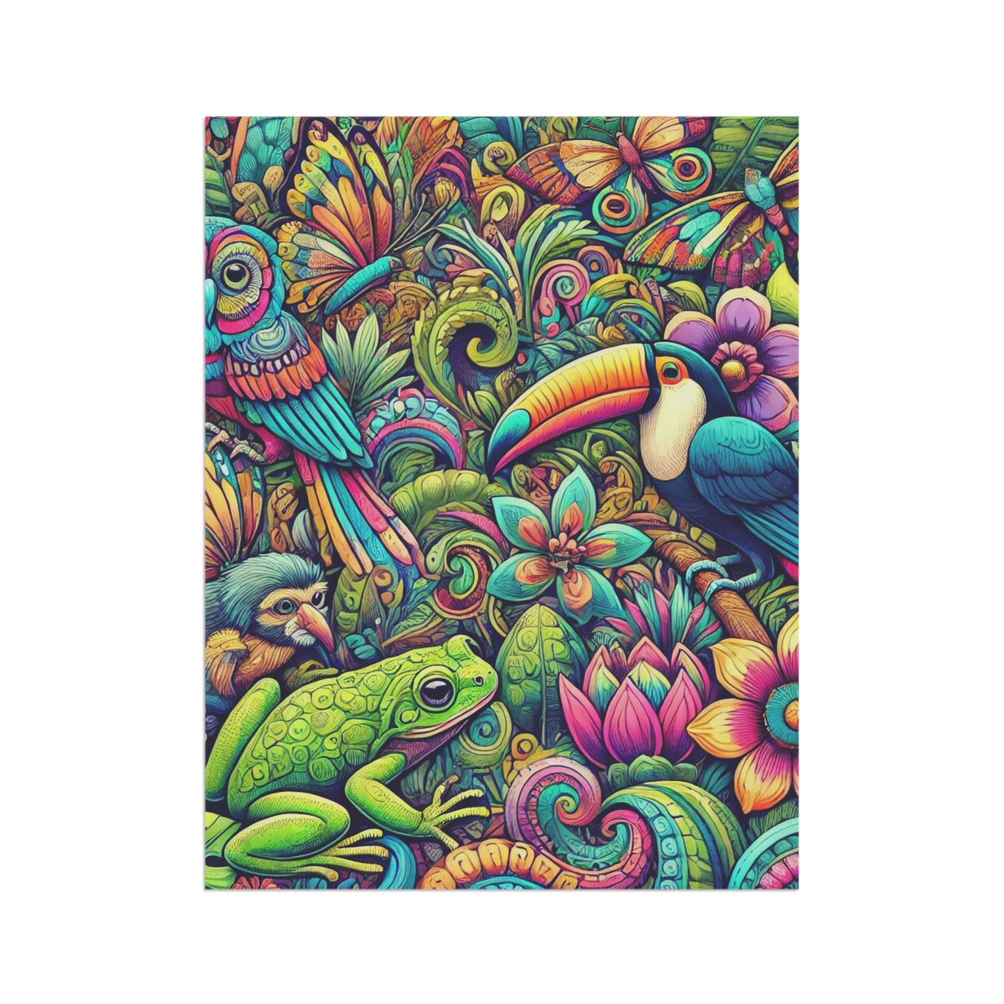 Tropical Garden Flag - Perfect for Outdoor Decor / Rainforest Funday