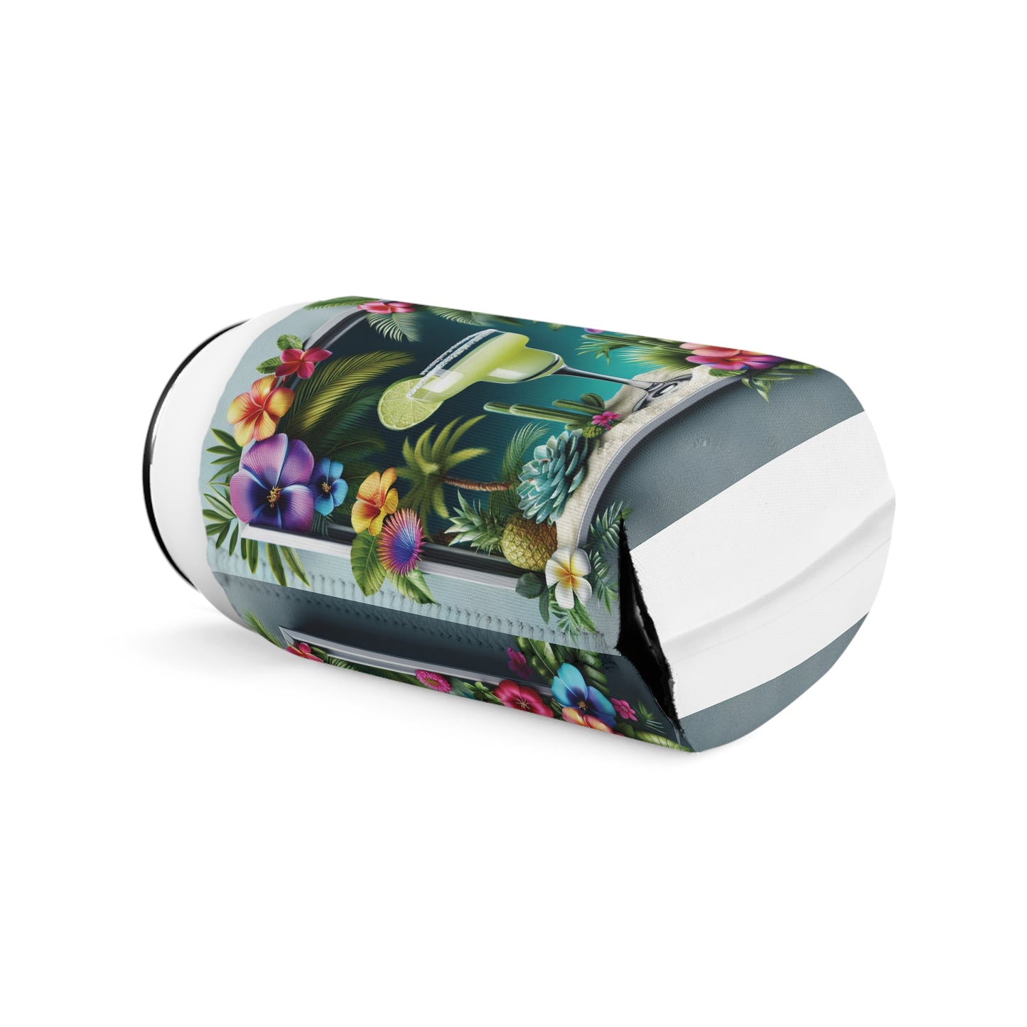 Tropical Margarita Can Cooler Sleeve - Perfect for Outdoor Picnics