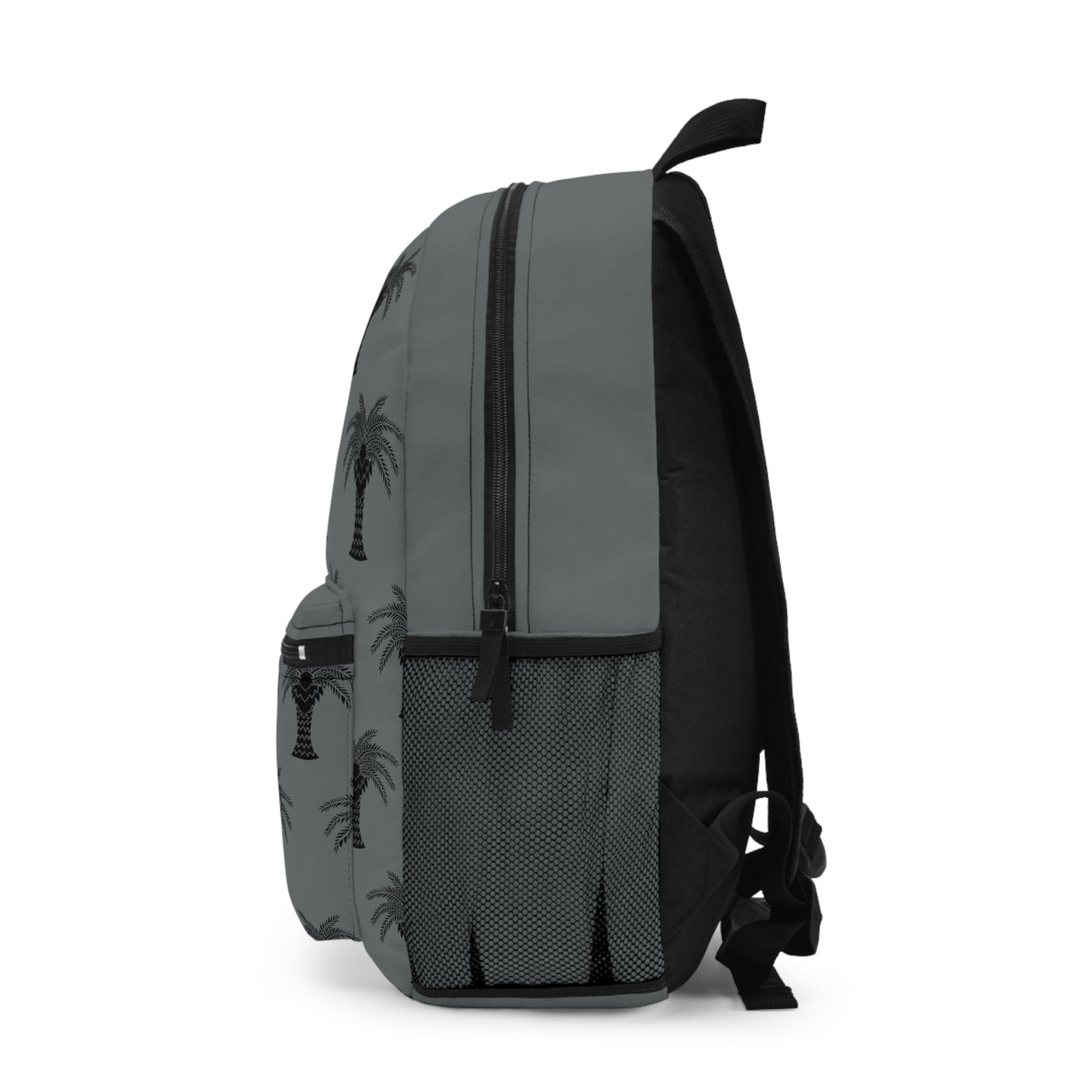 Tropical Backpack / Stylized Palm, dark grey