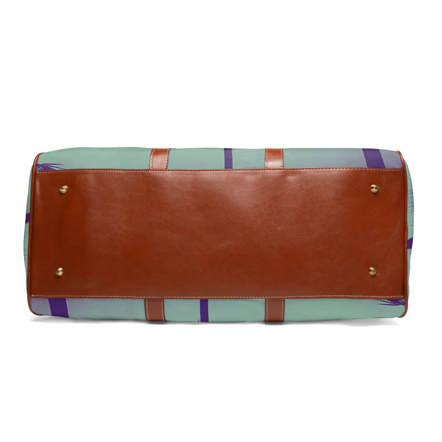 Tropical Waterproof Travel Bag - Perfect for Beach Getaways / Palm Glow, Minty